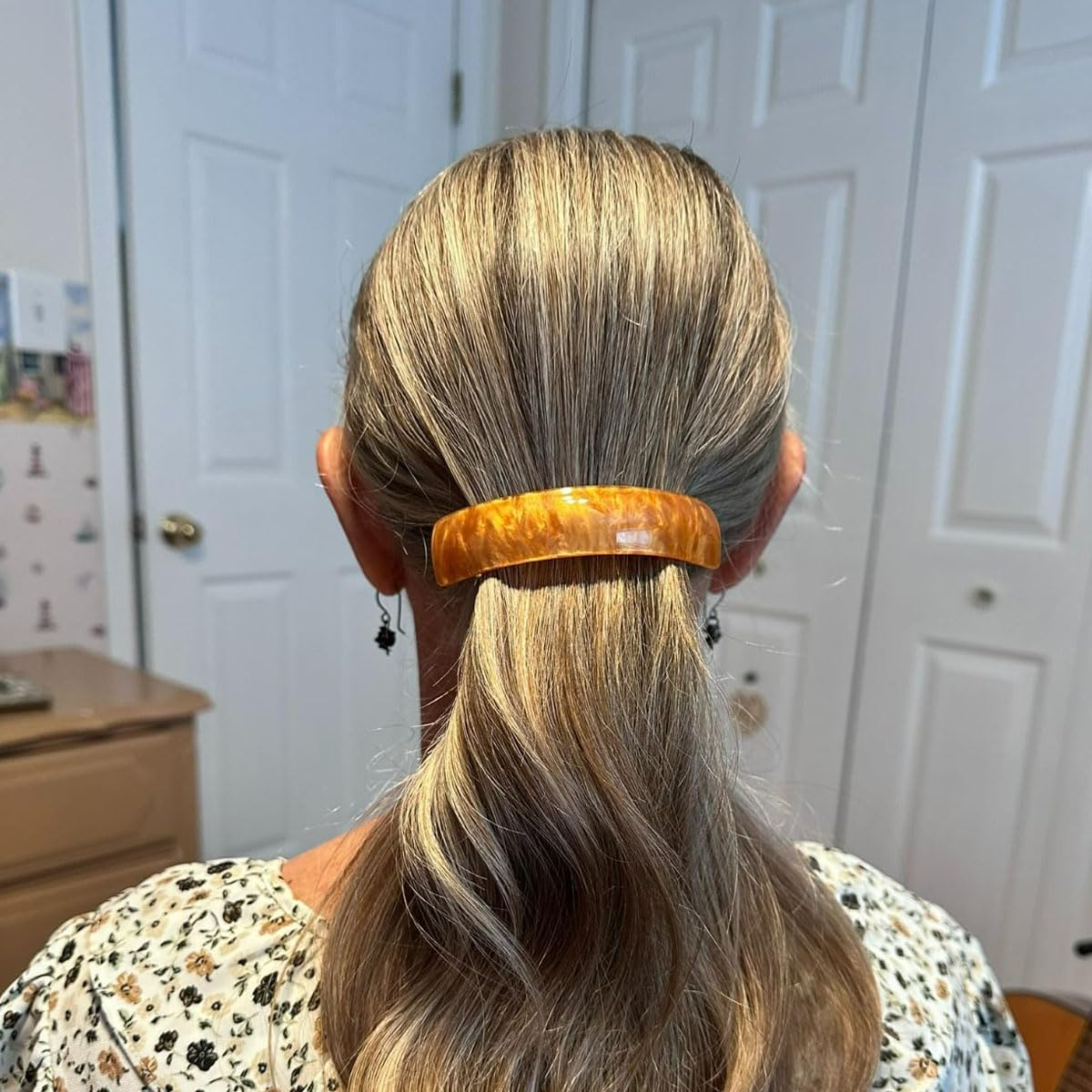 JOYOYO 12 Pcs Hair Barrettes for Women Elegant Barrette Hair Clips Retro French Design, Acrylic Hair Slides Automatic Clamp Hair Clips image number 1