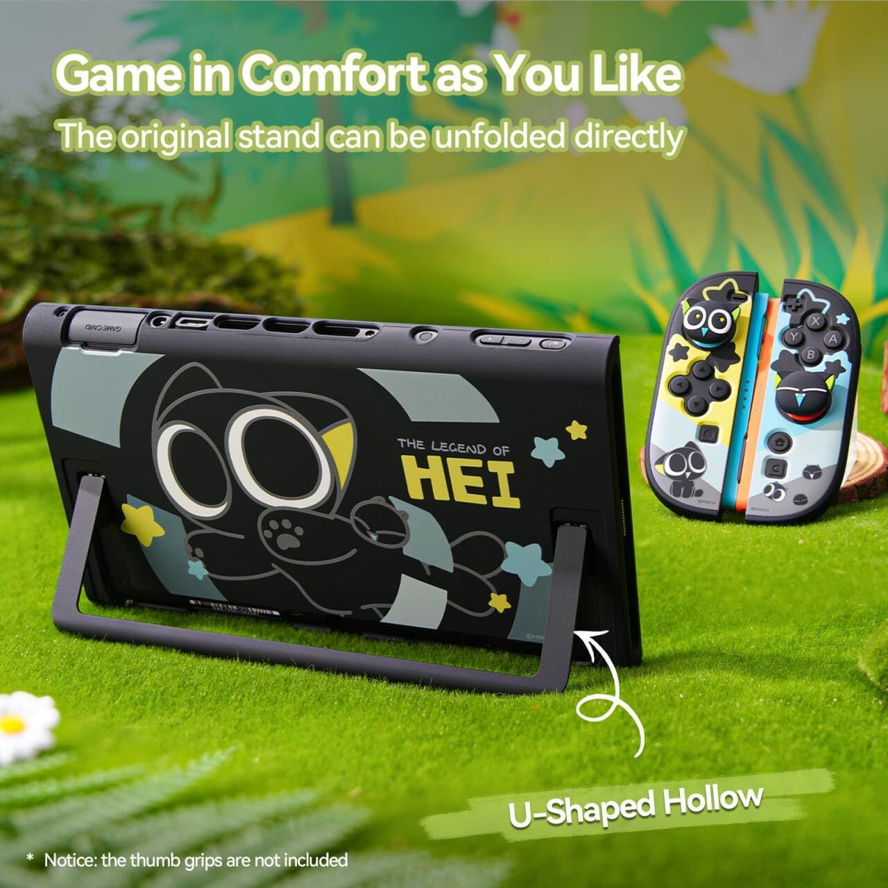 Geekshare Protective Case Compatible with Switch 2, Hard PC Slim Dockable Shell Cover Designed for Switch 2025 Game Console and Joy Con Controllers - the HEI Series image number 3