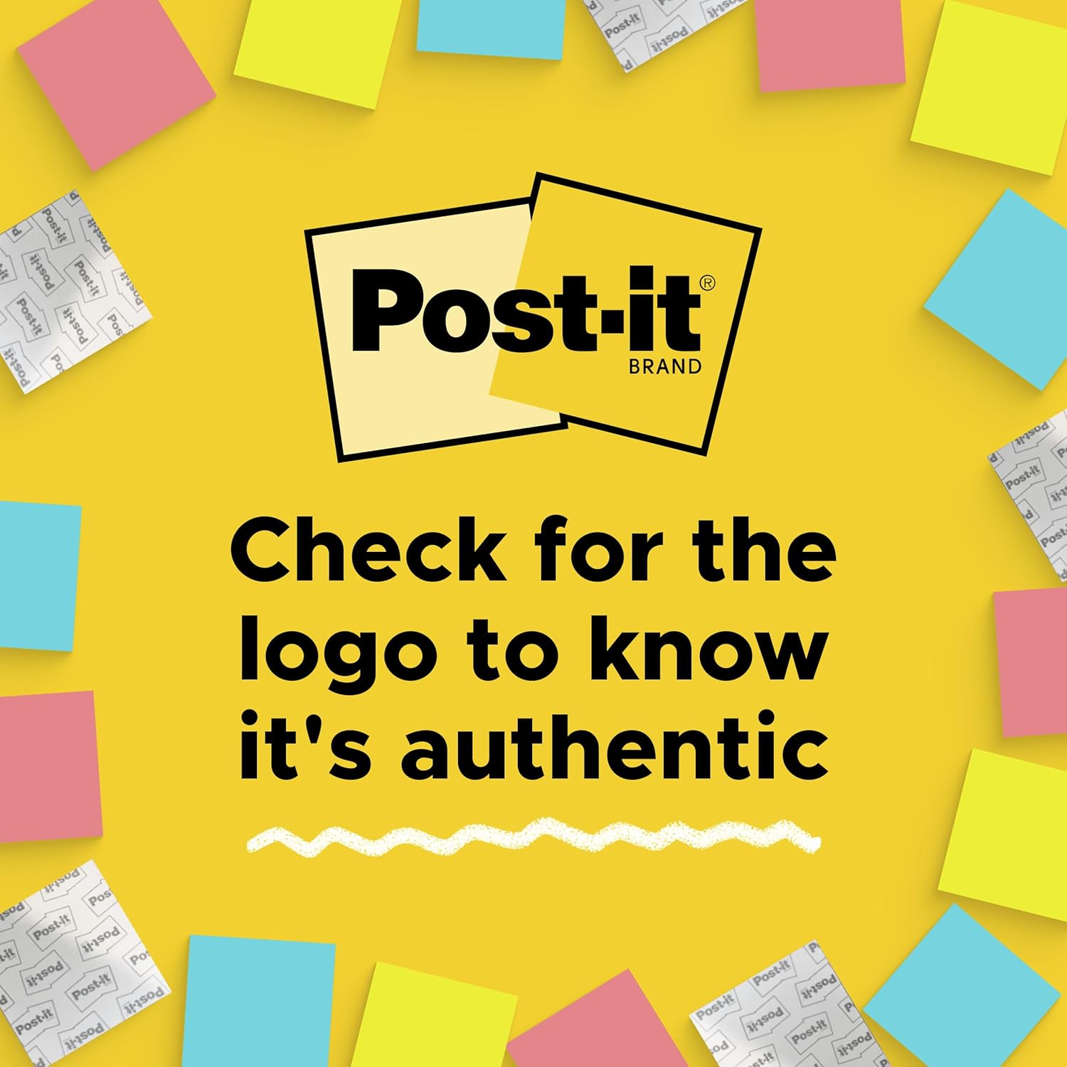 Post-It Super Sticky Notes, 12 Sticky Note Pads, 3 X 3 In., School Supplies, Office Products, Sticky Notes for Vertical Surfaces, Monitors, Walls and Windows, Summer Joy Collection image number 4