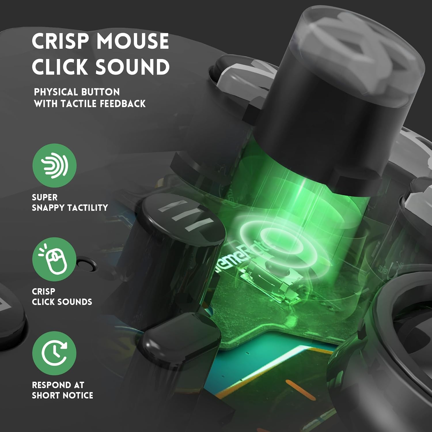 Extremerate ABXY Clicky Kit for Xbox Elite Series 2 Controller, Custom a B X Y Keys Mouse Clicky Kit for Xbox Elite Series 2 Core Controller (Model 1797) Action Buttons Clicky Kit image number 3