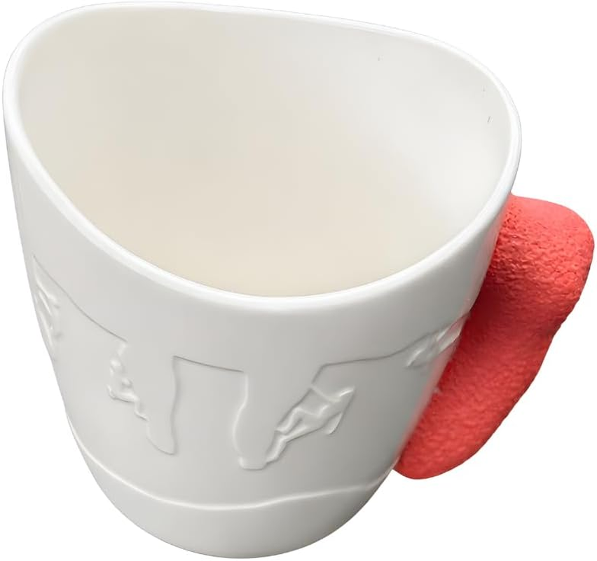 Rock Climbing Mug | Bouldering Coffee Mug| Mug with Rock Climbing Grip (Red) image number 1