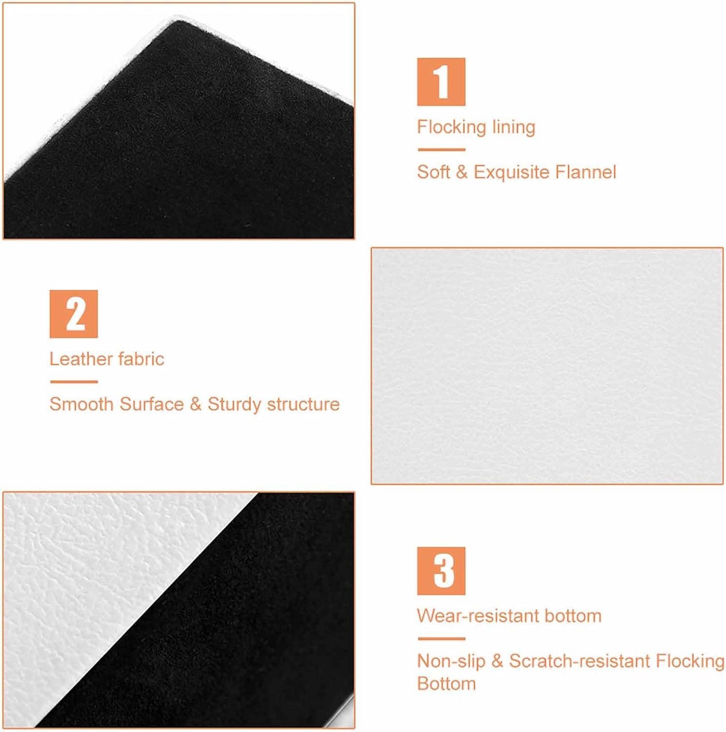 Quteprint Square Pencil Holder, Eucalyptus Green Leaves Plant Pen Holder for Desk, PU Office Pen Organizer Desk Accessories Pencil Cup Desktop Stationery Storage Makeup Brush Holder for Home Bathroom image number 2