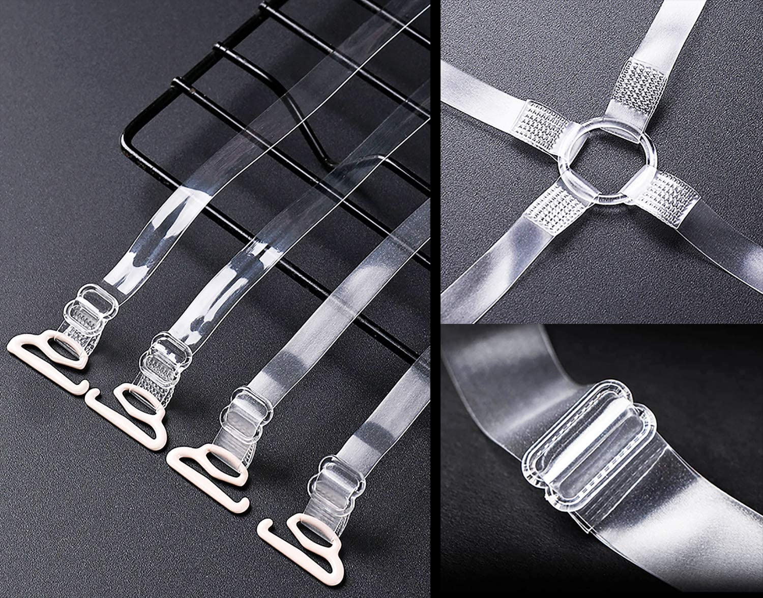 Tupalizy 240PCS Bra Strap Hooks for Sewing Bikini Halter Swimsuit Tops Lingerie Rings Nylon Bathing Suit Clips Clasp Sliders