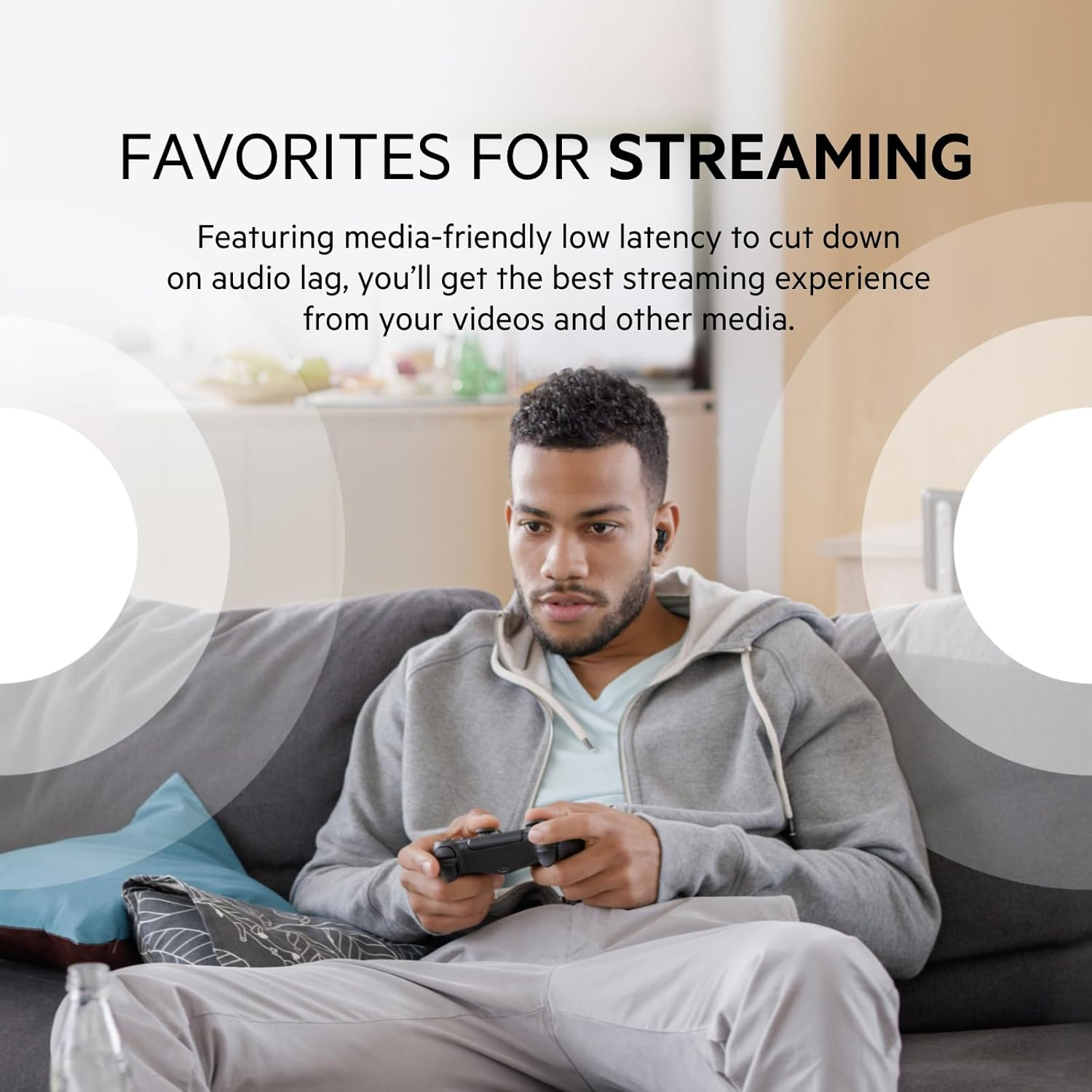 Belkin Wireless Earbuds, Soundform Rise True Wireless Bluetooth 5.2 Earphones with Wireless Charging IPX5 Sweat and Water Resistant with Deep Bass for Iphone, Galaxy, Pixel and More Black image number 3