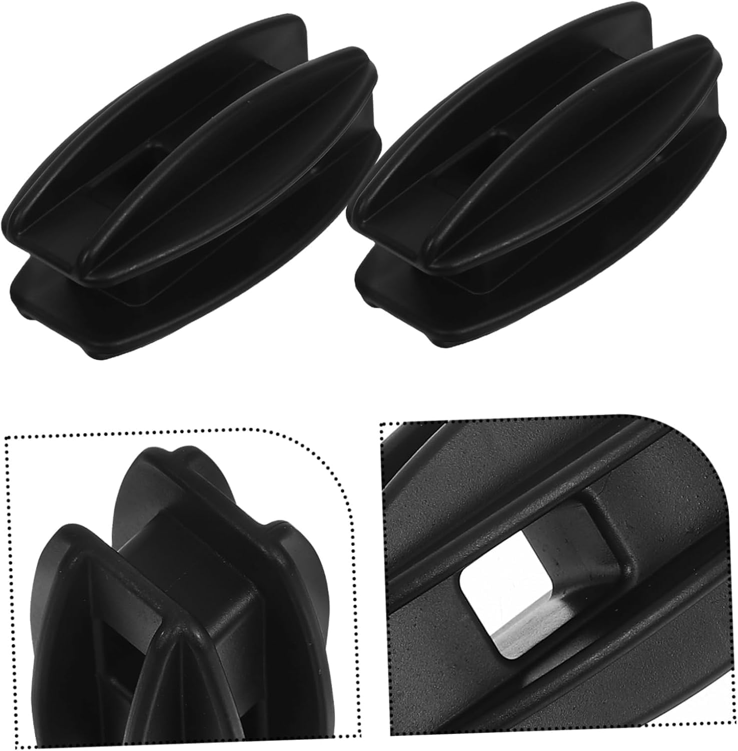 20 Pcs Bull Nose End Insulator for Electric Fence - AU Standard Durable Plastic Livestock Fencing Insulators, Electric Fence Post Insulators for Secure & Weatherproof Installation (Black) image number 6