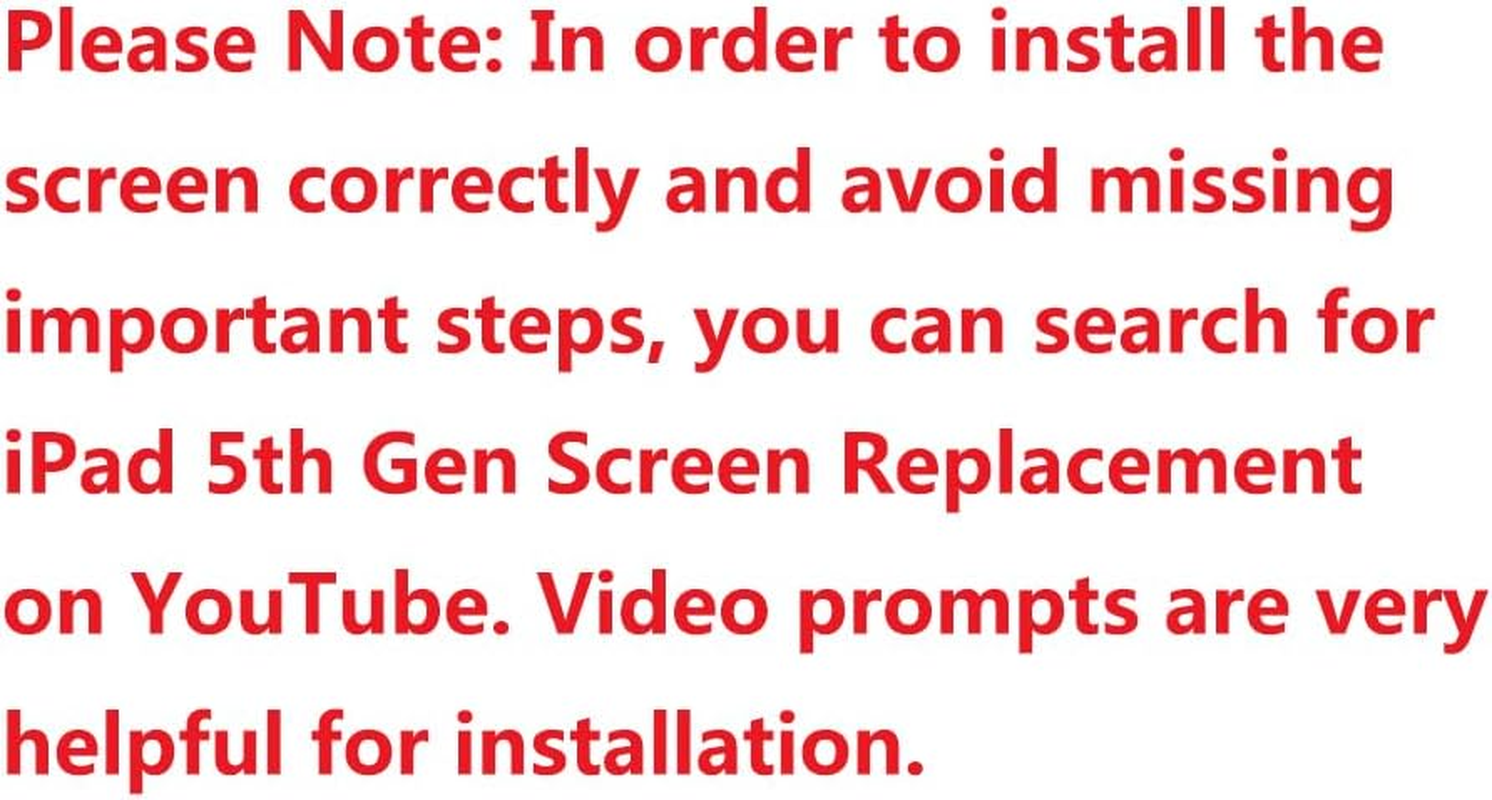 For Ipad 5 5Th Gen Screen Replacement A1822 A1823 2017 2 Pack Digitizer 9.7 Inch, for Ipad 5Th Generation Touch Glass with Home Button (White) - White image number 2