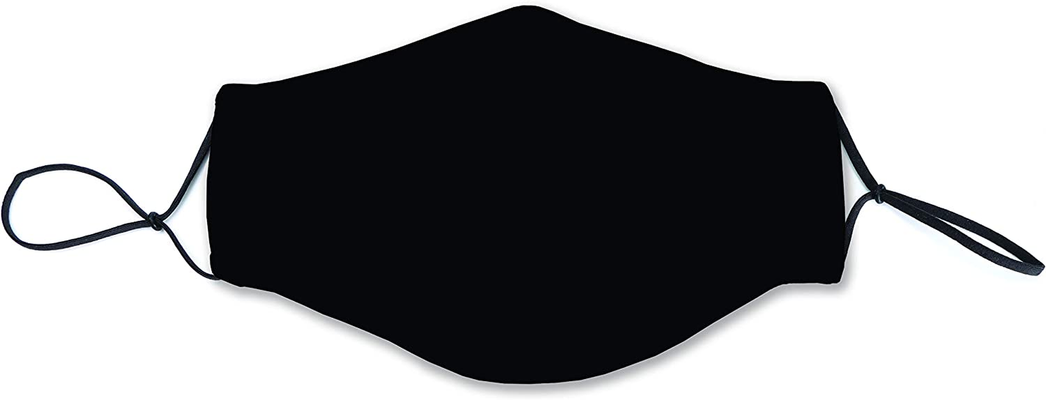 Slumbies! Cloth Face Coverings for Women & Men - Washable Face Coverings - Reusable Face Coverings - Flexible Nose Bridge - Adjustable Ear Bands - 5 Layer Filters Included - Black image number 1