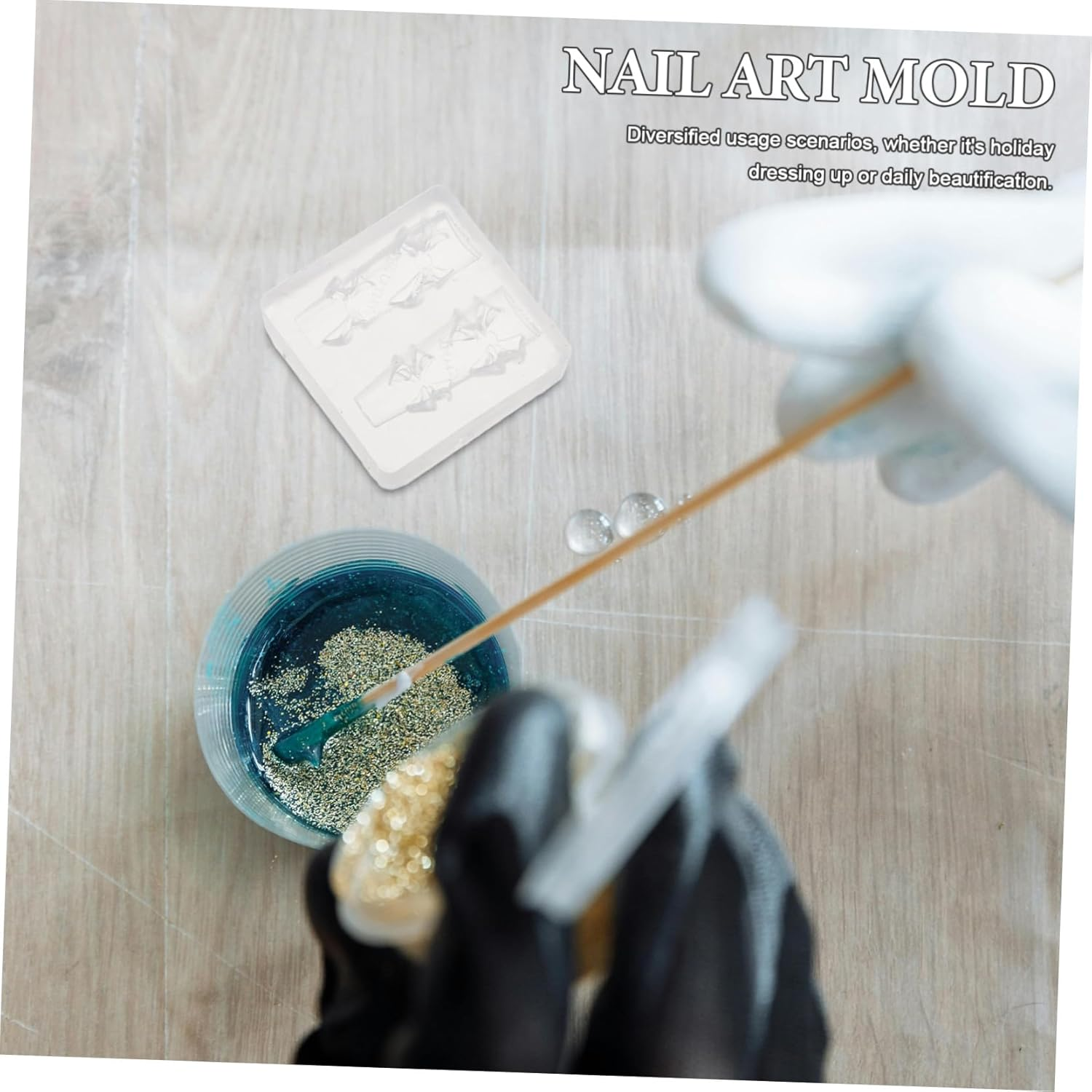 WOFASHPURET 30 Pcs Bow Silicone Mold for Nail Art Transparent Reusable Bowknot Stencil for DIY Resin Crafts Fast Resin Shaping Tool for Womens Fingertip Decoration image number 4