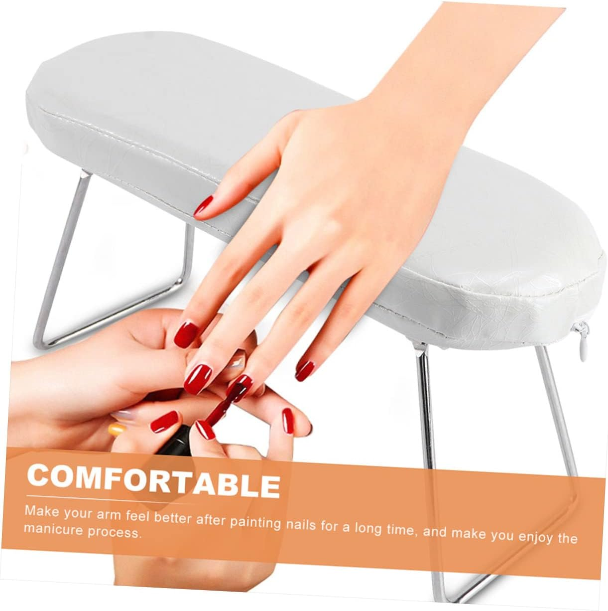FOMIYES Nail Arm Rest Cushion Hand Rest Pillow for Manicure White Nail Salon Accessory image number 2