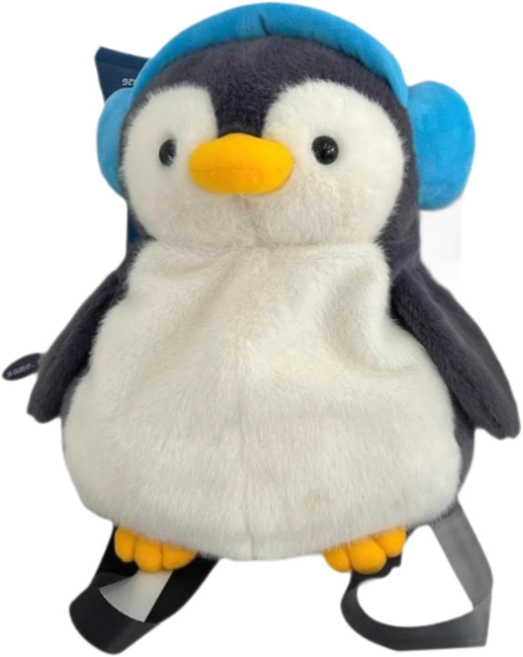 Yuksok Cartoon Penguin Doll Backpack Animal Toy Soft 11.4X15Inch Versatile for Birthday Gift Small Travel Bag Handbag image number 2