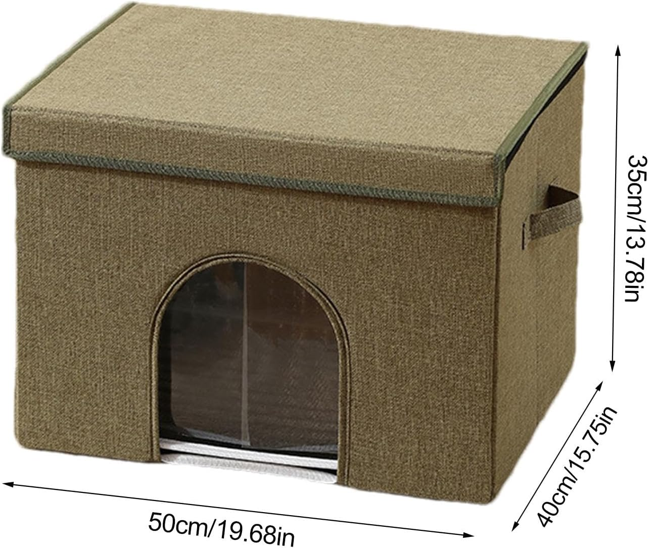 Outdoor Cat House - Pet Outdoor House | Cat House Villa Tent | Small Dog House | Cat Shelter with 12 Ice Packs | Foldable Cat House Indoor Cat House for Indoor Outdoor image number 3