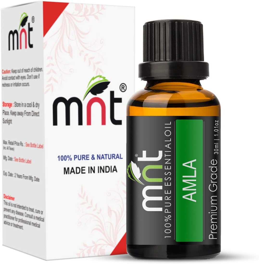 MNT Amla Essential Oil 100% Pure Natural & Therapeutic Grade, Aromatherapy for Hair Care and Skin Care (30ML)