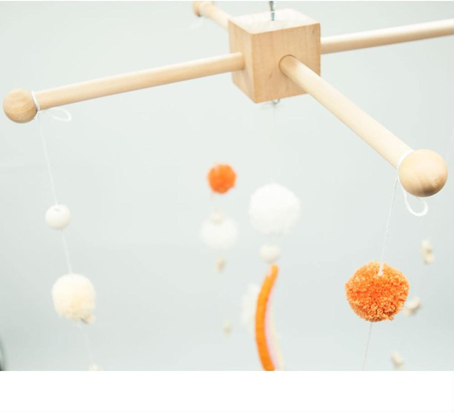 Wooden Mobile Frame Kit Accessories Handmade Ornament Crafts for Infant Crib image number 6