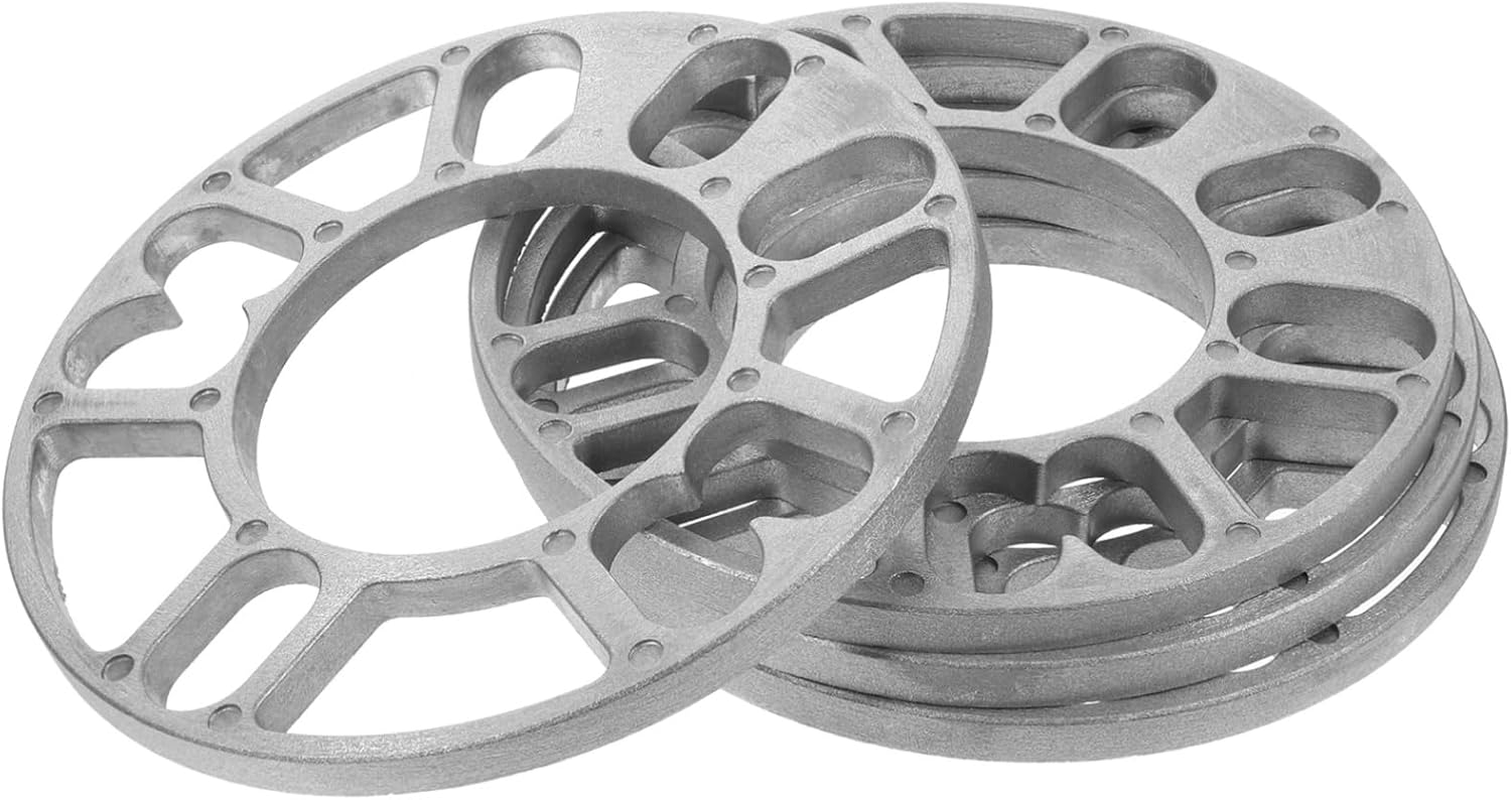 Beatifufu 4Pcs Wheel Spacers Shims Automotive Wheel Spacer Enhance Car Handling Metal Material Stop Tyre Rubbing image number 4