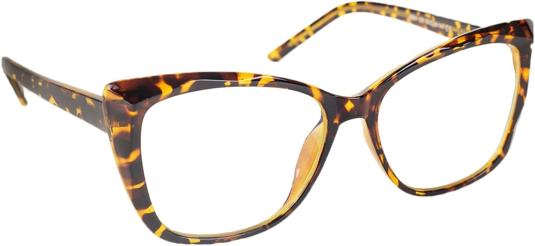 Ib-Ip Women'S Classic Black Leopard Cat Eye Glasses Ladies Clear Lens Eyeglasses