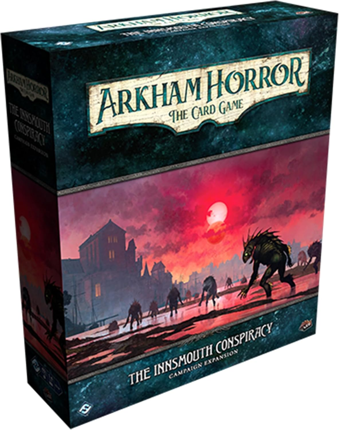 Asmodee North America Arkham Horror the Innsmouth Conspiracy Campaign Expansion Card Game image number 1