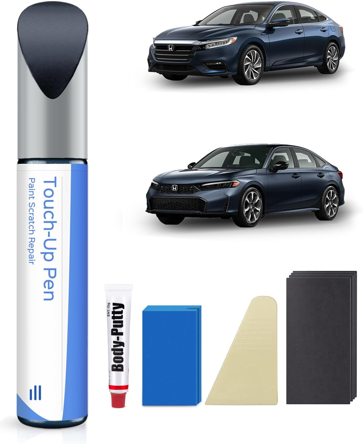 Modern Steel Metallic(Nh-797M) Touch up Paint Repair Kit Compatible with Honda - DIY Kit Exactly Matches Chips and Nicks