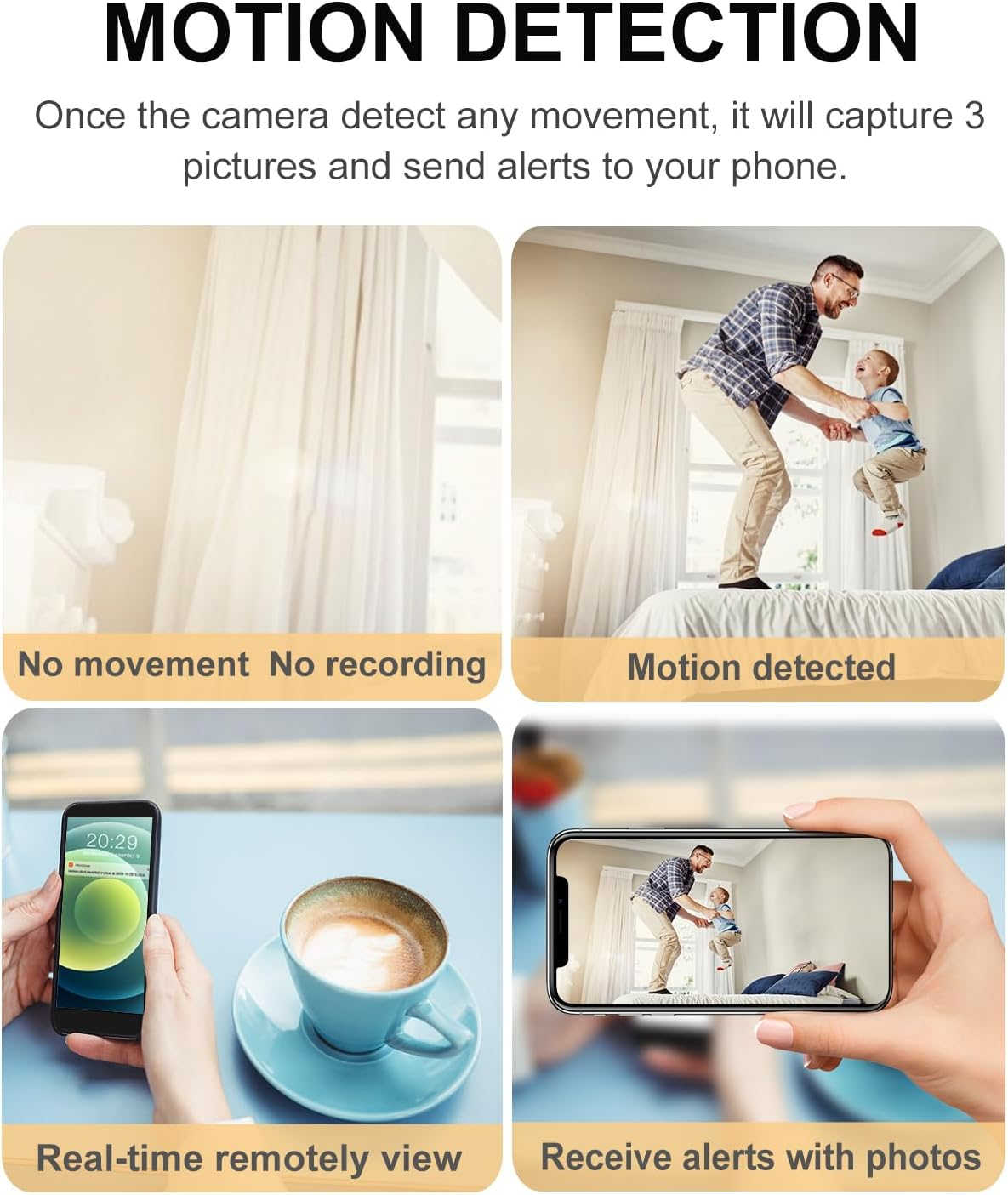 KAGMY Wifi Indoor Hidden Camera for Home Security,1080P Clock Camera with Night Vision/Motion Detection/Loop Recording, Wireless Surveillance Spy Cameras Clock image number 1