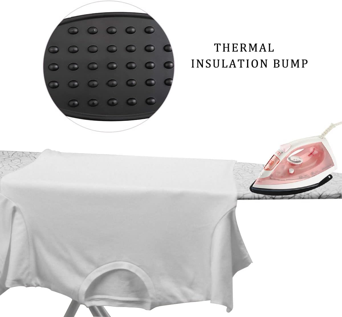 ZTEOFO 2 Pcs Silicone Iron Rest Pad, Silicone Iron Rest Pads, Silicone Iron Rest Pads Multipurpose Iron Hot Resistant Mat for Flat Irons, Ironing Board-Black