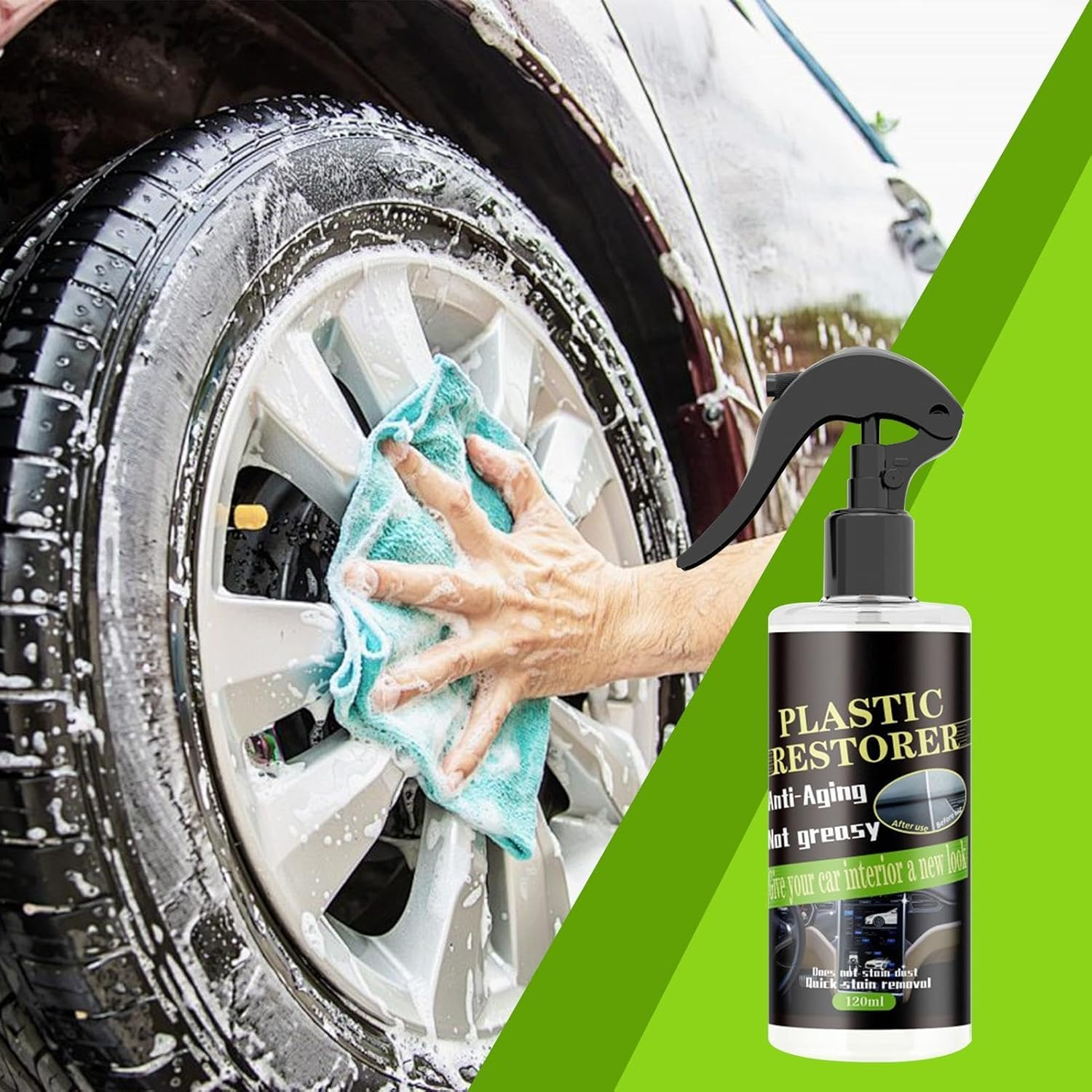 Car Interior Cleaner | Leather Seat Cleaner - Leather Cleaner Restores Protects Car Seats Automotive Interior for Dashboards image number 3