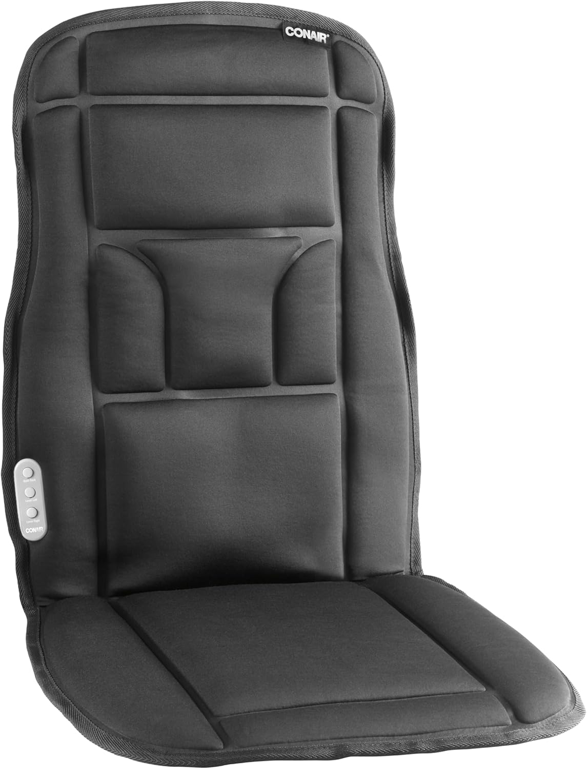 Body Benefits by Conair Massaging Back & Seat Cushion Features 3 Powerful Motors That Provide Soothing, Vibrating Massage to Two Massage Zones, with Soft-Cushioned Design for Extra Comfort. image number 1