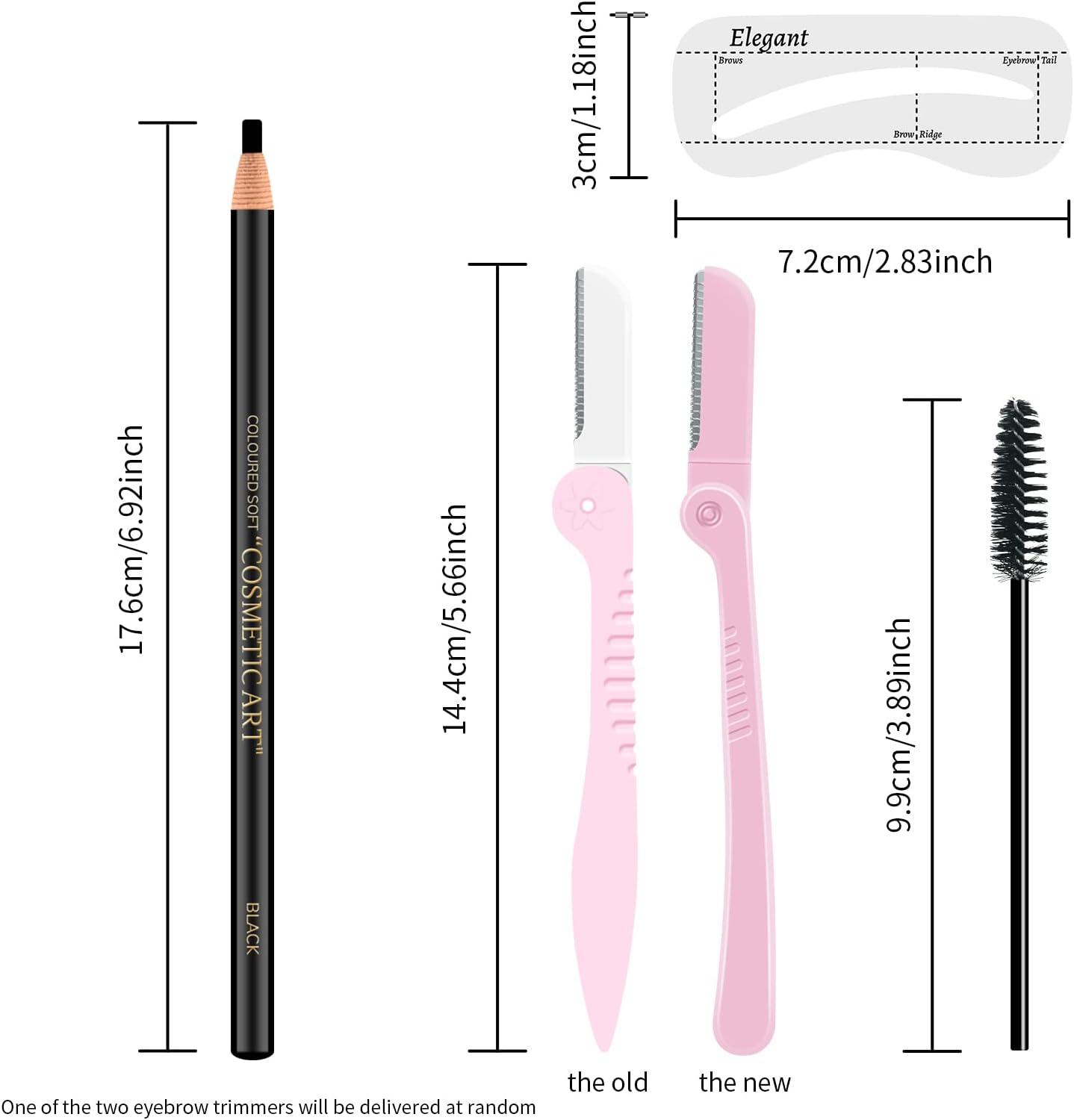 Ownest 6Pcs Pull Cord Peel-Off Eyebrow Pencil Tattoo Makeup and Microblading Supplies Set for Marking, Filling and Outlining, Waterproof and Durable Permanent Eyebrow Liner-Black - D-Light Brown image number 2