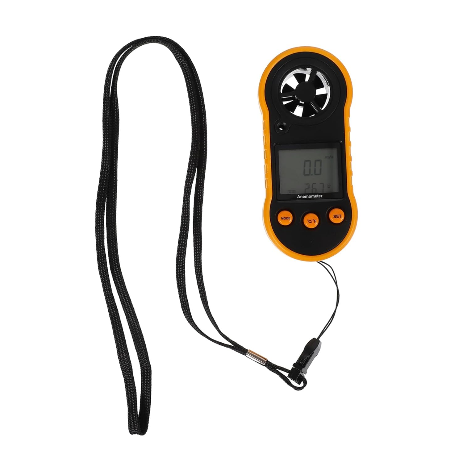 Digital Handheld Anemometer with Backlight for Wind Speed and Temperature Measurement Units Airflow Gauge for HVAC and Duct Vent Testing High Accuracy Wind image number 4