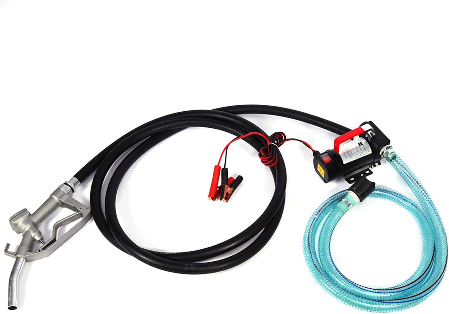 Oil Change Pump, 12V Electric Fluid Extractor Scavenge Suction Oil Transfer Pump Electric Fuel Transfer Pump with Fuel Nozzle for Auto Marine Boat Car Motorbike image number 2