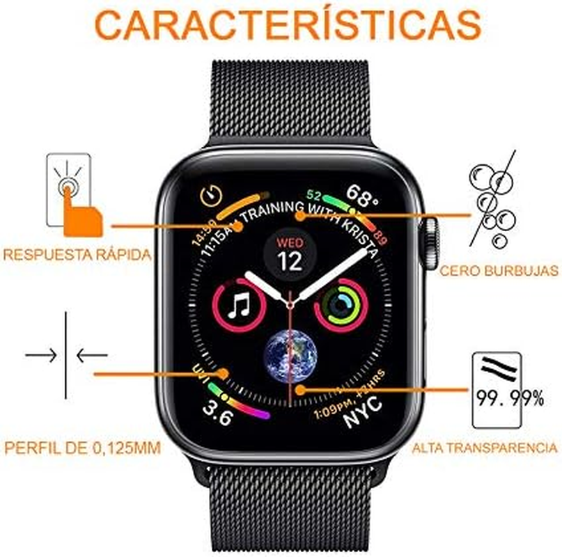 REY Pack of 6 Screen Protectors for Garmin Instinct 2S (40 Mm) - 2S Surf Edition (40 Mm) - 2S CAMO Edition (40 Mm), Premium Quality image number 2