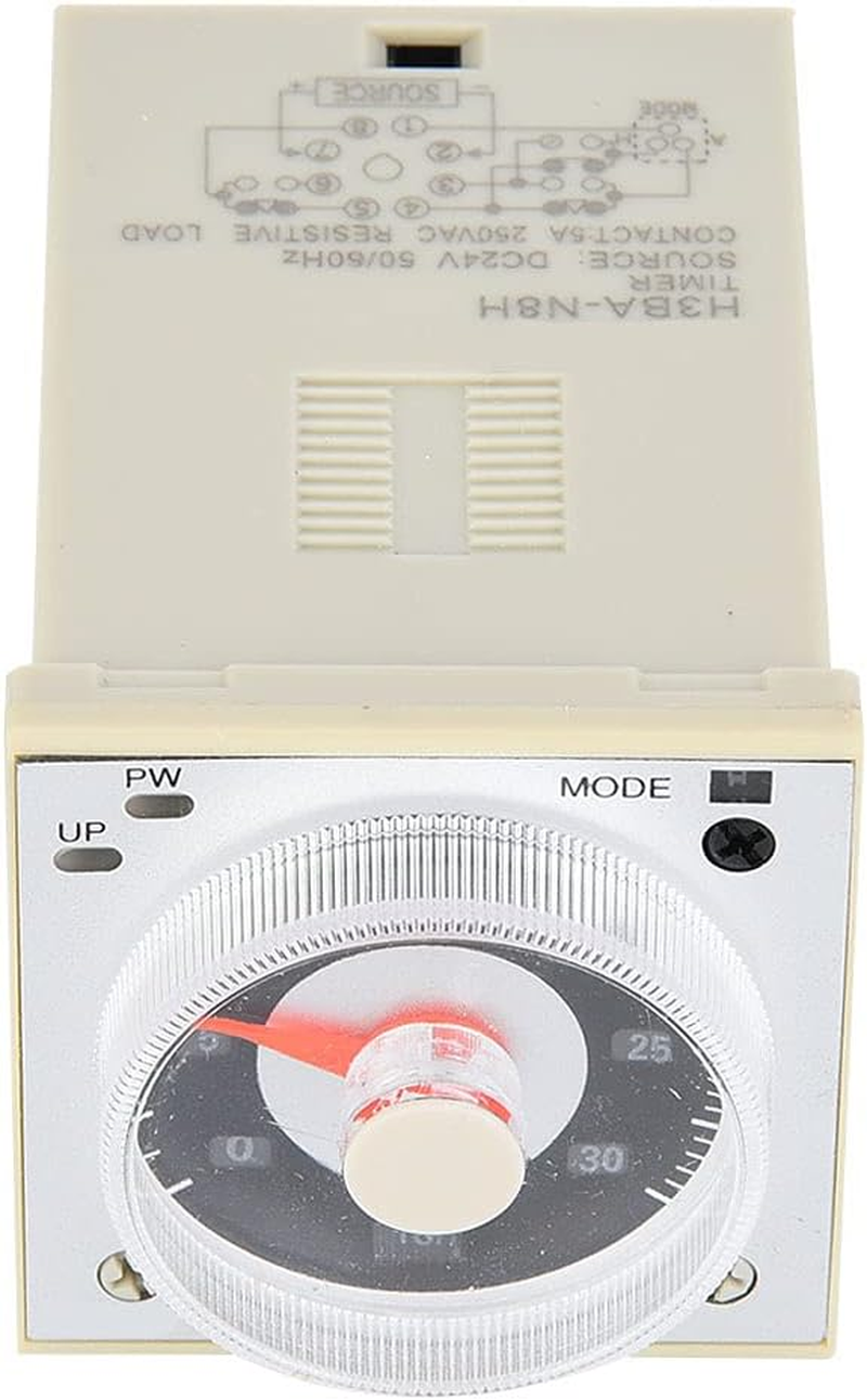 TIME Relay Multifunctional HIGH Accuracy Timer 300H 220VAC/24VDC/AC 8 PIN for Electrical Equipment (24VDC/AC) image number 1