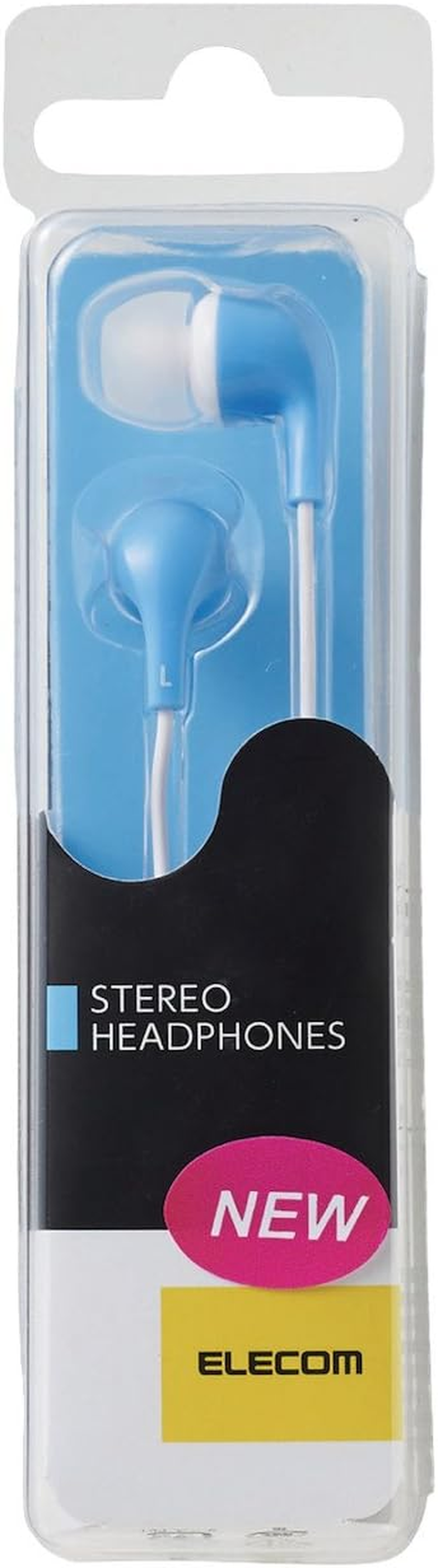 Elecom EHP-CN300ABU1 Stereo Headphones, Canal, CN300, Balanced Sound Quality and Crisp Bass, Blue - Gray image number 2