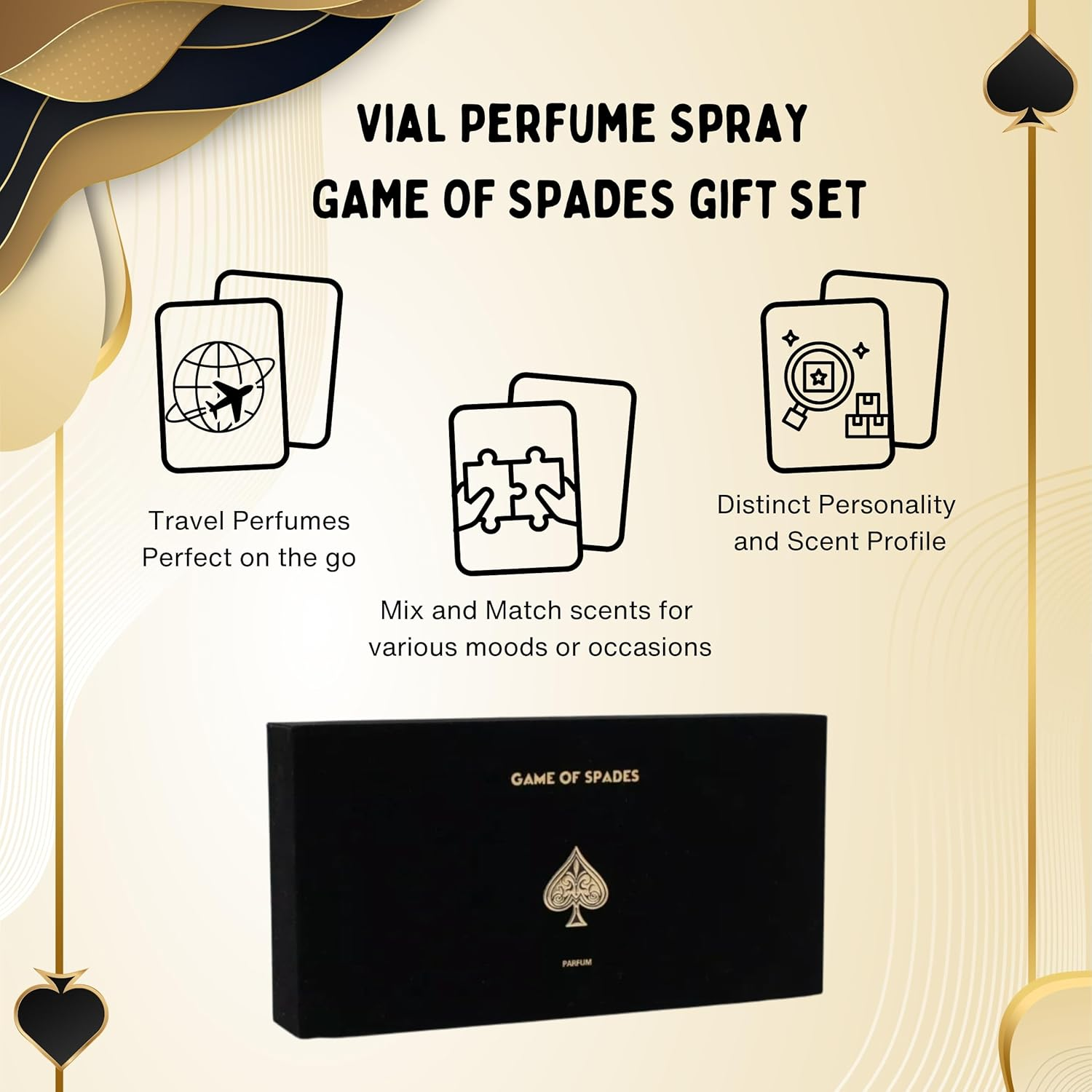 Jo Milano Game of Spades Perfume Men and Women Mini Coffret Gift Set image number 1