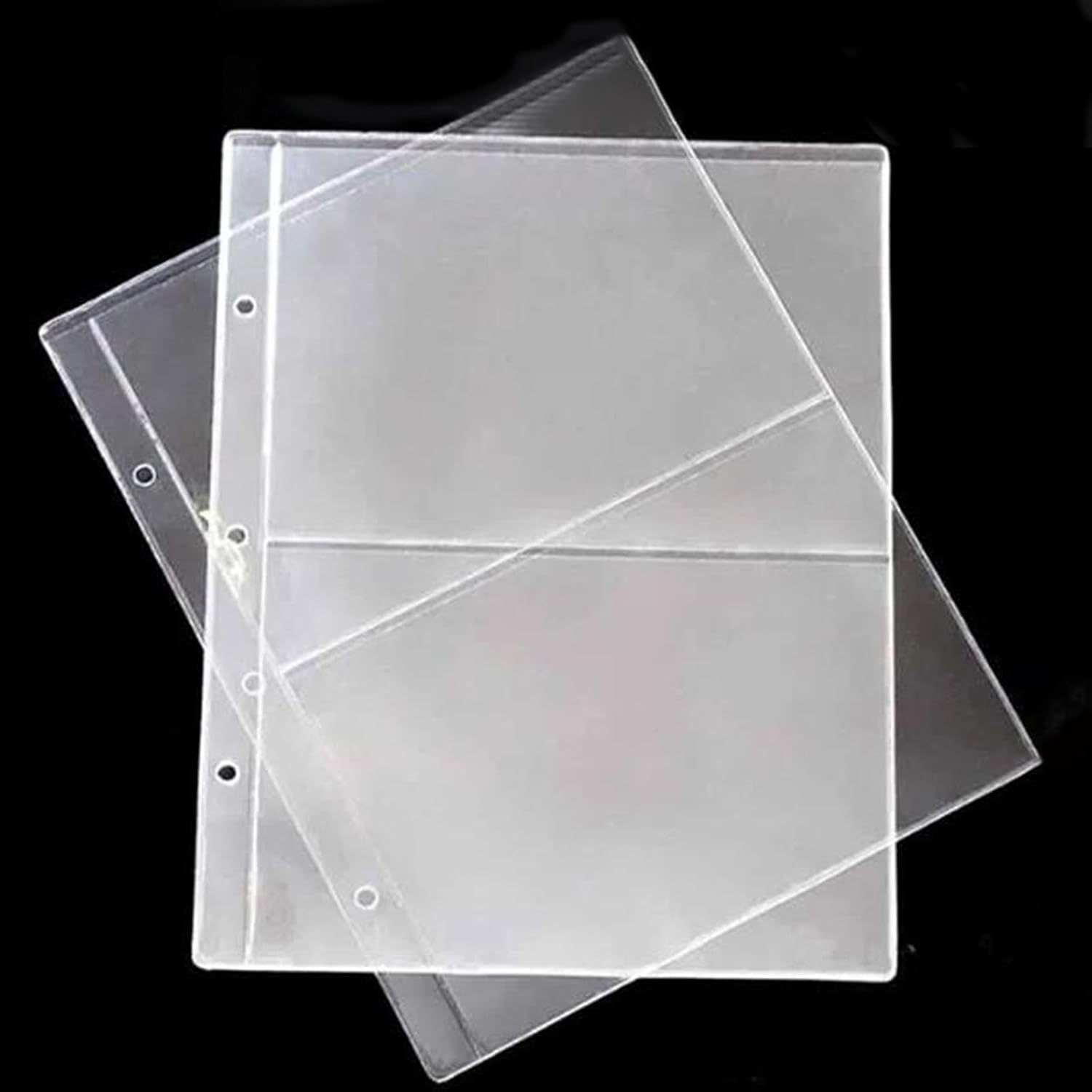 10 Pieces Banknote Collection Folders, Cards, Holders, 3-Hole Loose-Leaf