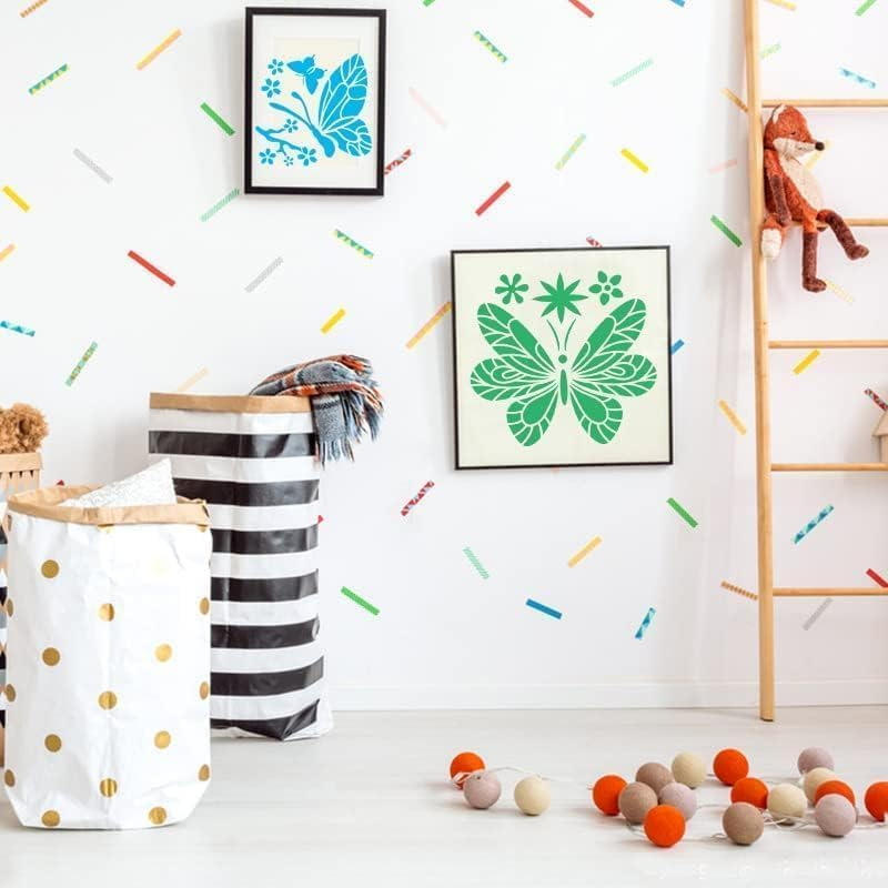 12 Pieces Butterfly Template Drawing Templates Painting Templates, Reusable Drawing Templates for DIY Craft Scrabooking Wall Decoration image number 2