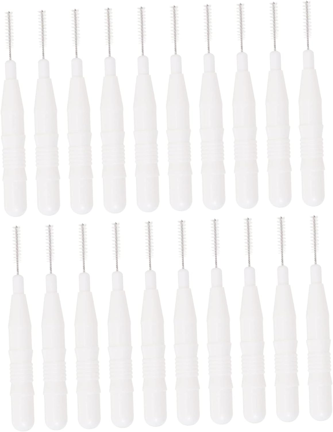 20Pcs Mini Makeup Brushes Multi-Use Eyebrow Makeup Brushes and Interdental Brushes with Bristles for Precision Application and Grooming