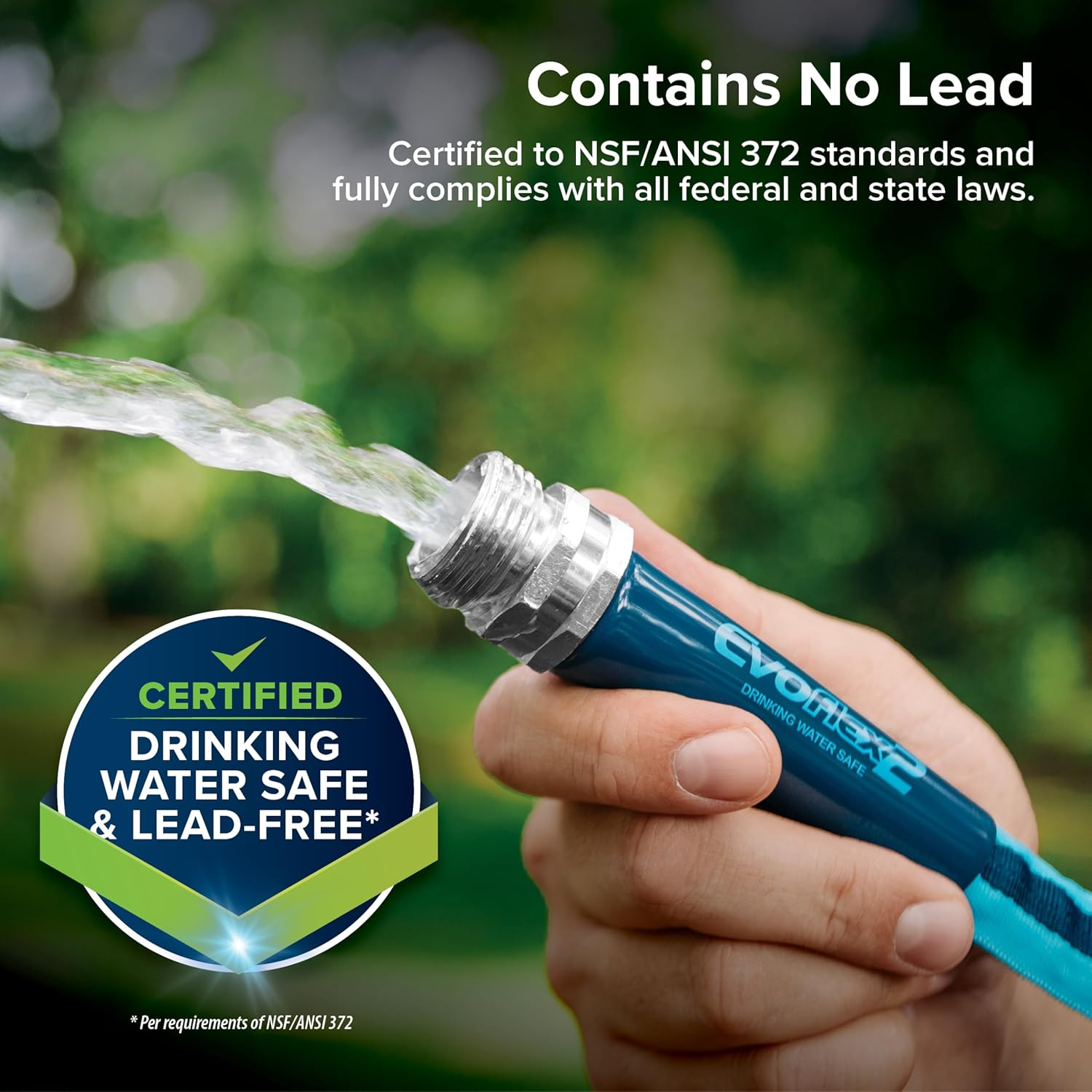 Camco 22579: Evoflex2-50' Drinking Water Hose, Fabric Reinforced image number 2