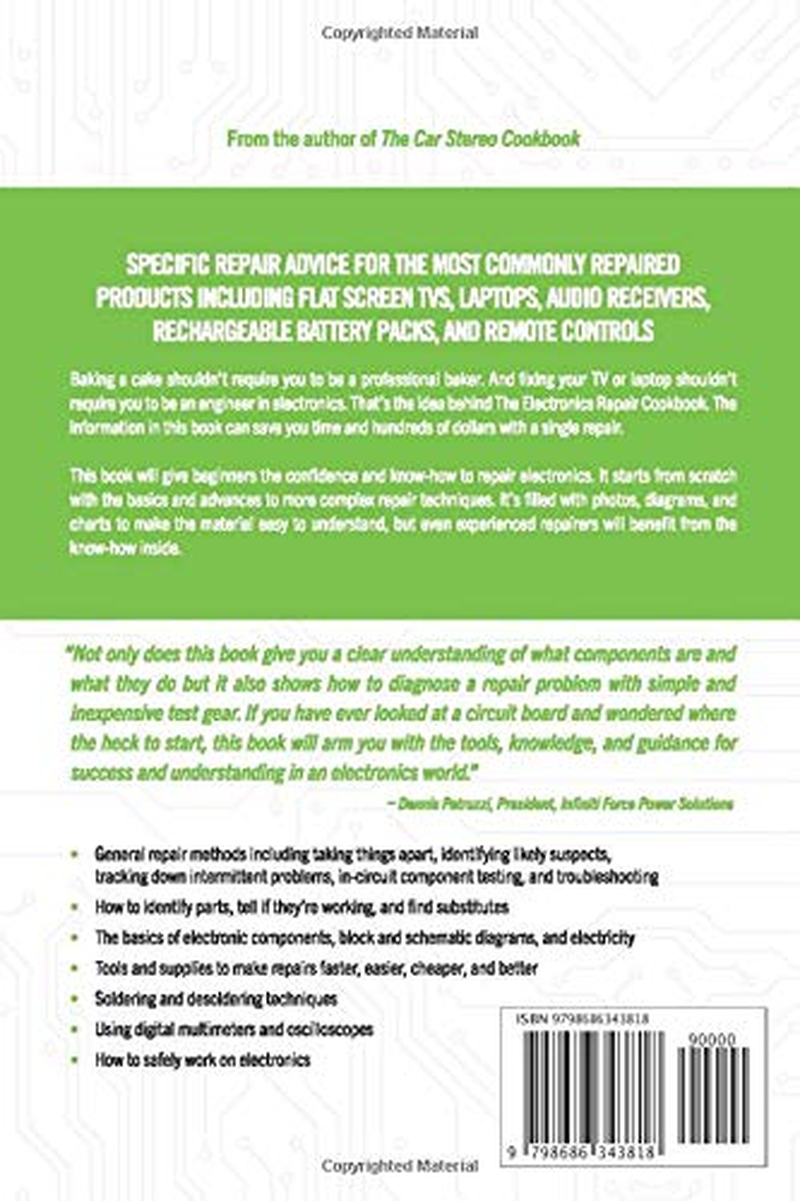 The Electronics Repair Cookbook: save Time and Money by Fixing Electronics Yourself image number 1