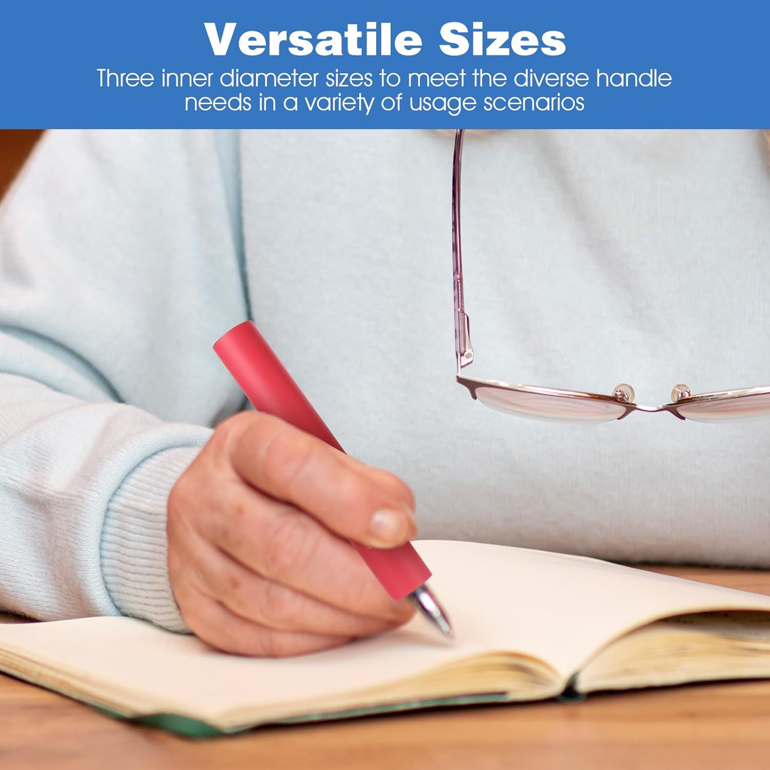 6 Pcs Foam Grip Tubing Ideal Comfort Aid for Utensils Adaptive Utensils Grip Tubing Tools and Pens No BPA for Elderly Disabled Arthritic Handicapped (Multicolor) image number 5