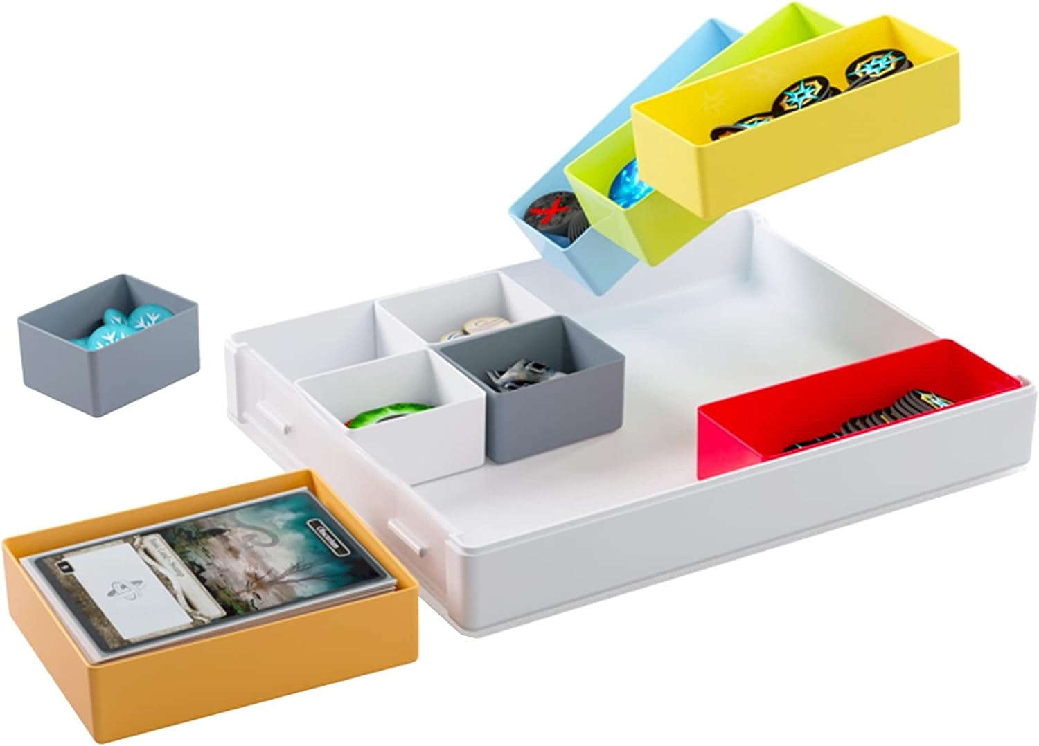 Gamegenic Token Silo Convertible Card Dice Tray Purple White Multicolour image number 3