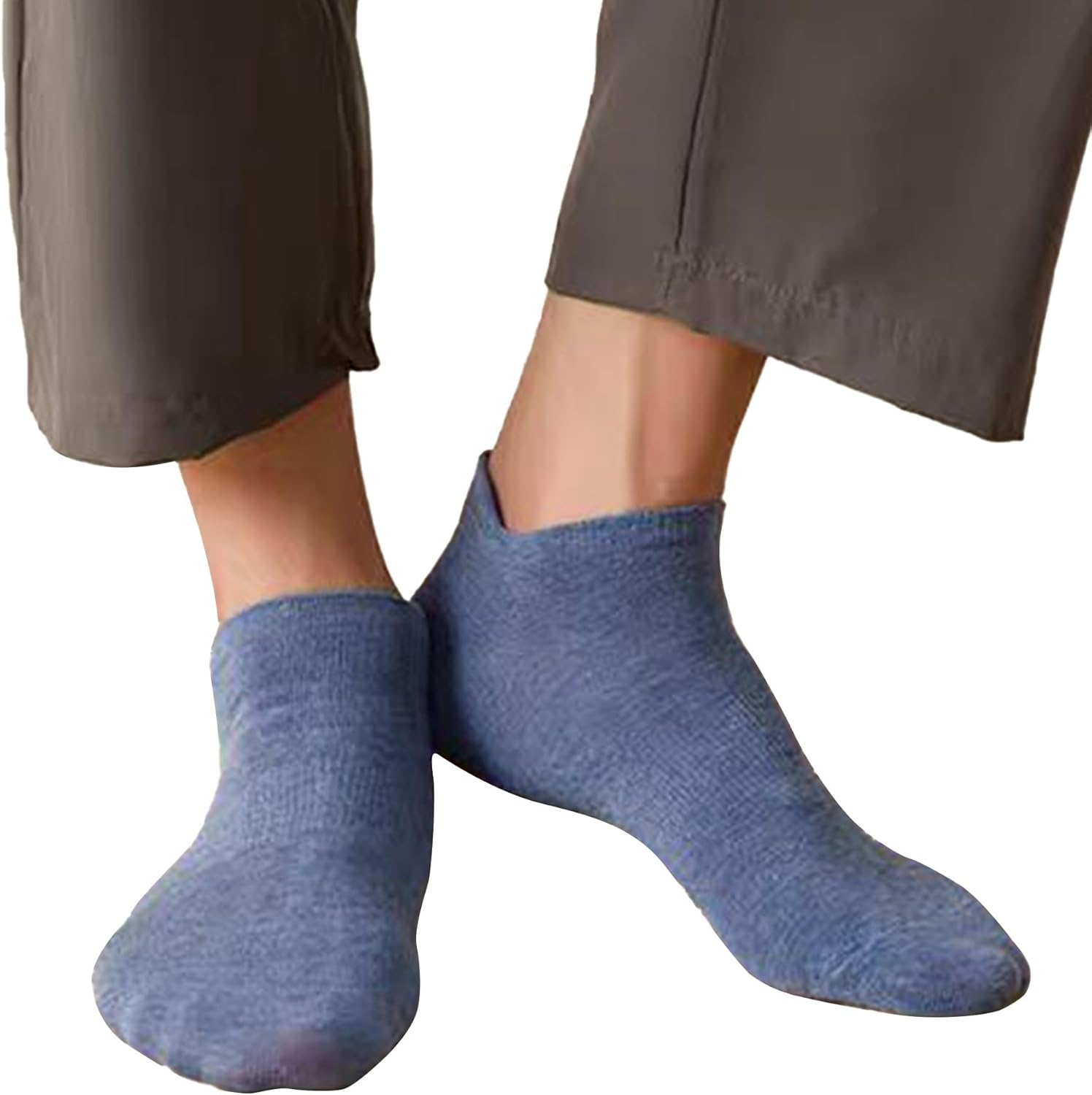 Dress Cici Men'S Extra Low Cut Socks with Tab, Cotton Ankle Socks (3 Pairs) - Black image number 6