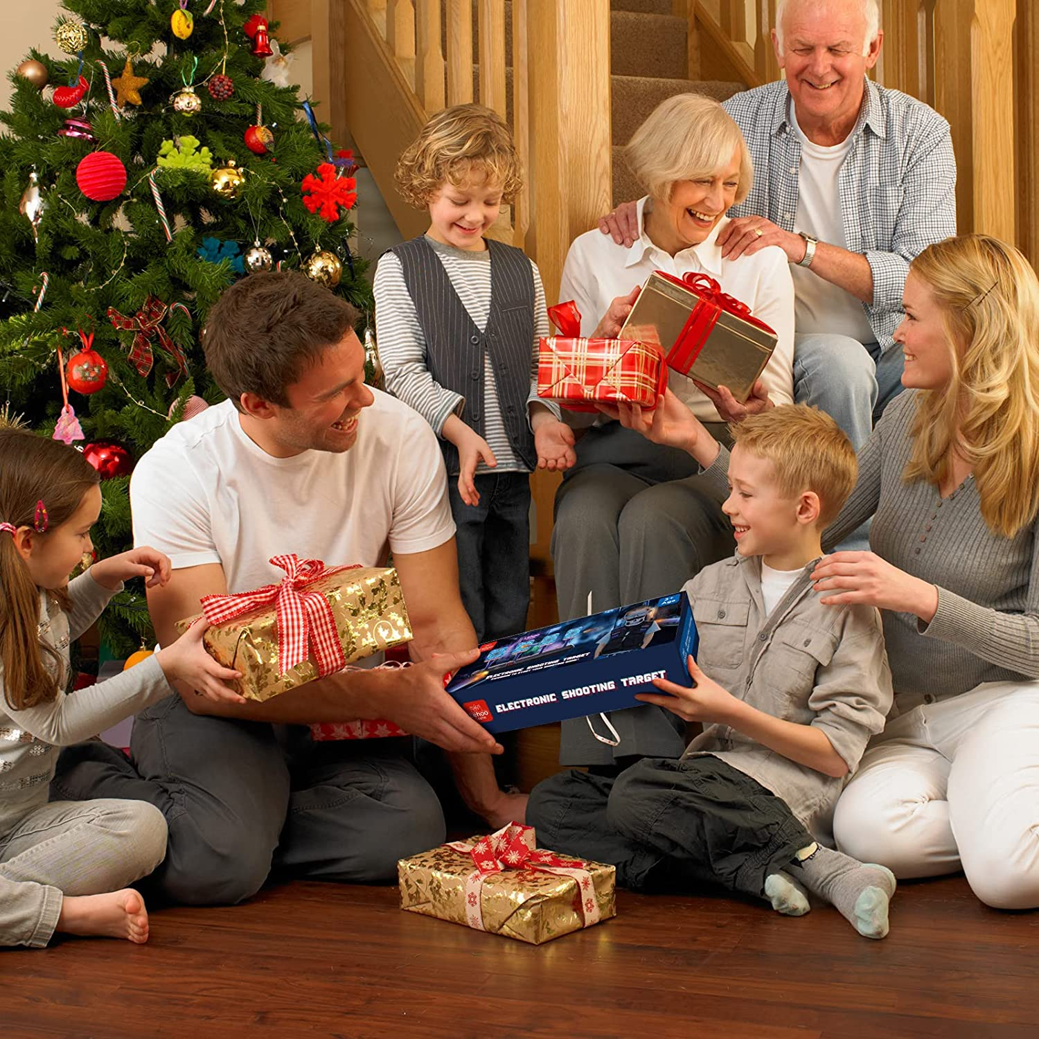 Lehoo Castle Electronic Shooting Target for Nerf Gun Foam, Digital Target 4 Dart, Tactical Vest Kit for Boys and Girls - Black image number 6