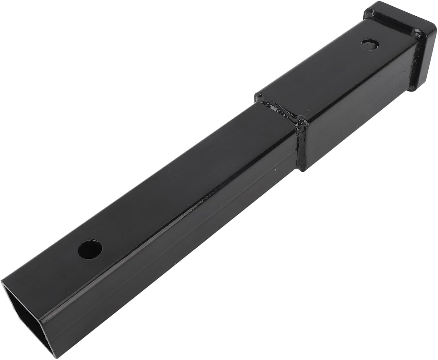 Jiawu Heavy Duty Trailer Hitch Receiver Extension, 12 Inch, Black, 5/8 Inch Pin Hole, 5000 Lbs Towing Capacity, 2 Inch Receiver Tube Tow Bar Shank Compatible image number 4
