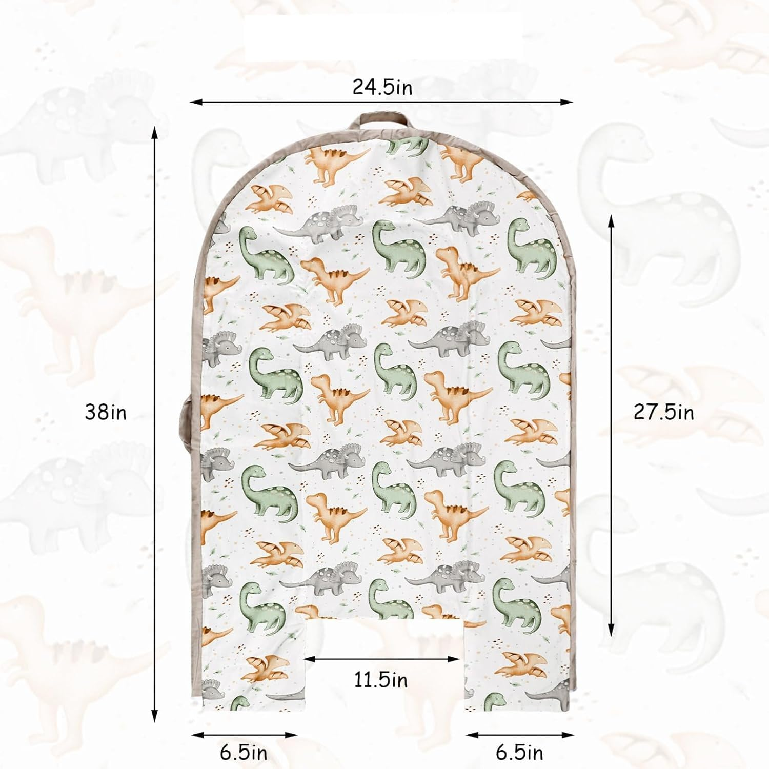 TANOFAR Baby Nest/Cozy Portable and Washable Baby Lounger for Newborn,100% Breathable Cotton Soft Infants Nests Cover for Newborn as a Gift(Dinosaur) image number 5