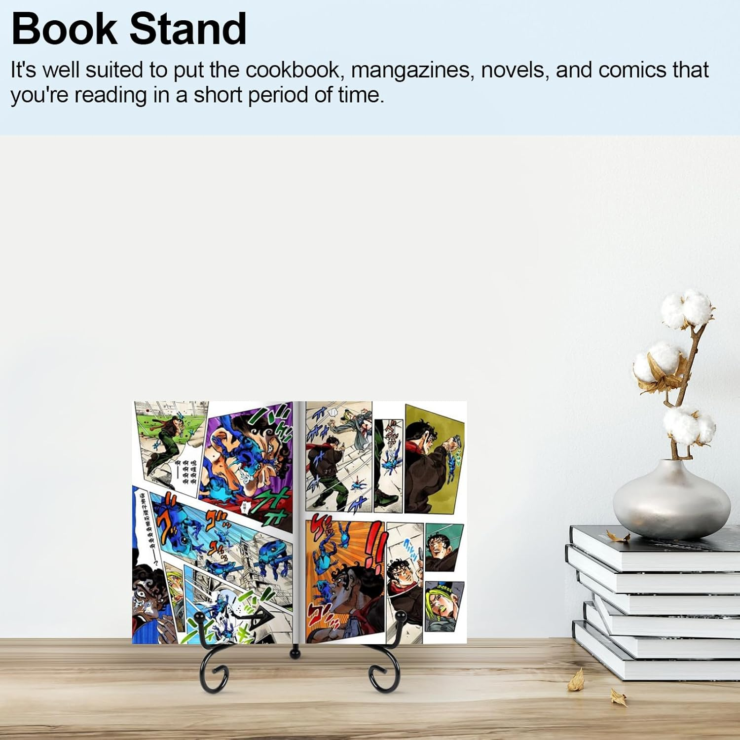 Vivinin 6 Pack Metal Plate and Picture Frame Stands - 5 Inch Display Holder for Art, Photos, Books and Platter image number 4