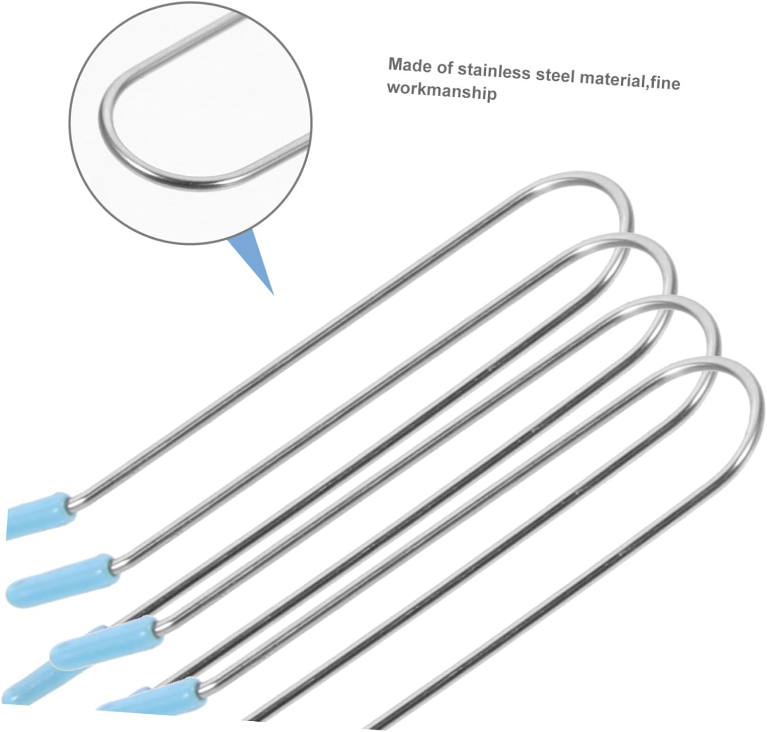 TOPPERFUN Pack of 24 Hot Roller Clip Replacement U-Shaped Perm Clips for Curlers Heat Resistant Hair Clips for Women Compatible with Electric Curlers Simple image number 2