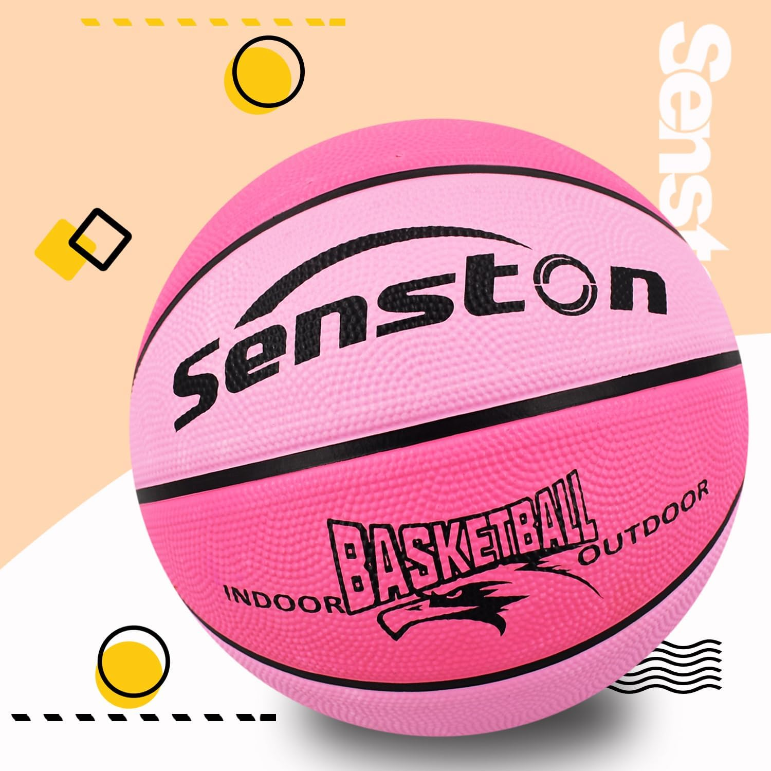 Senston 27.5"/29.5" Basketball Balls Outdoor/Indoor Size 5/7 Basketballs 27/29 Inch Basket Ball with Pump image number 5