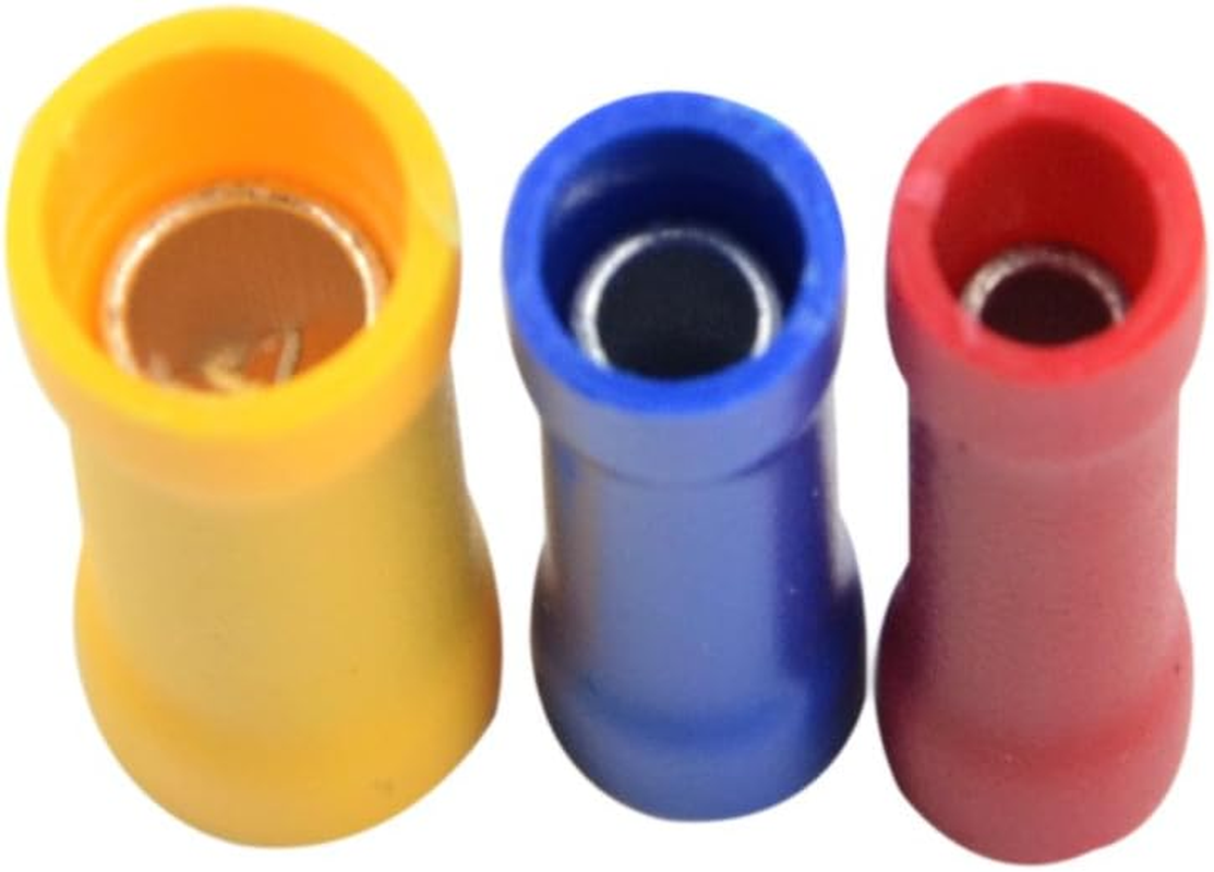 WMYCONGCONG 400 PCS Insulated Straight Wire Butt Splice Terminals Electrical Crimp Connector Assortment Kit image number 3