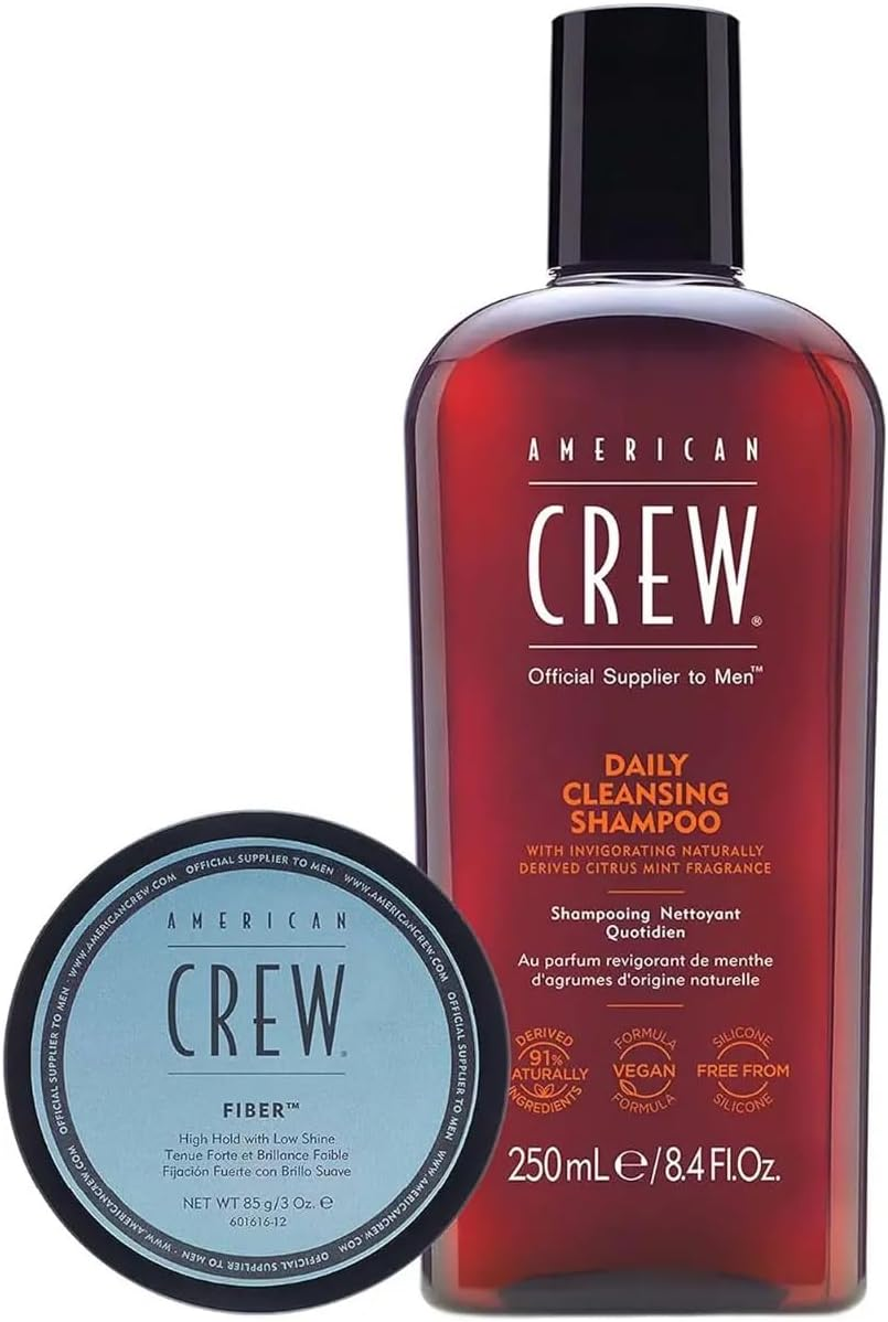 American Crew Fiber Duo (Shampoo + Fiber) in Blue Gift Box image number 1