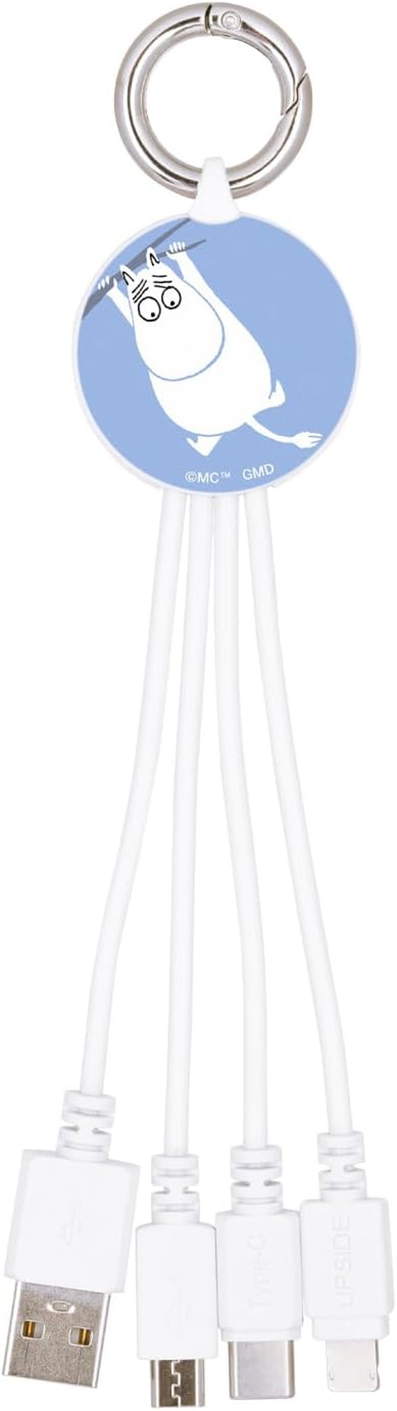 Gourmandies Moomin Multi Charging Cable, Snuffkin MMN-218C