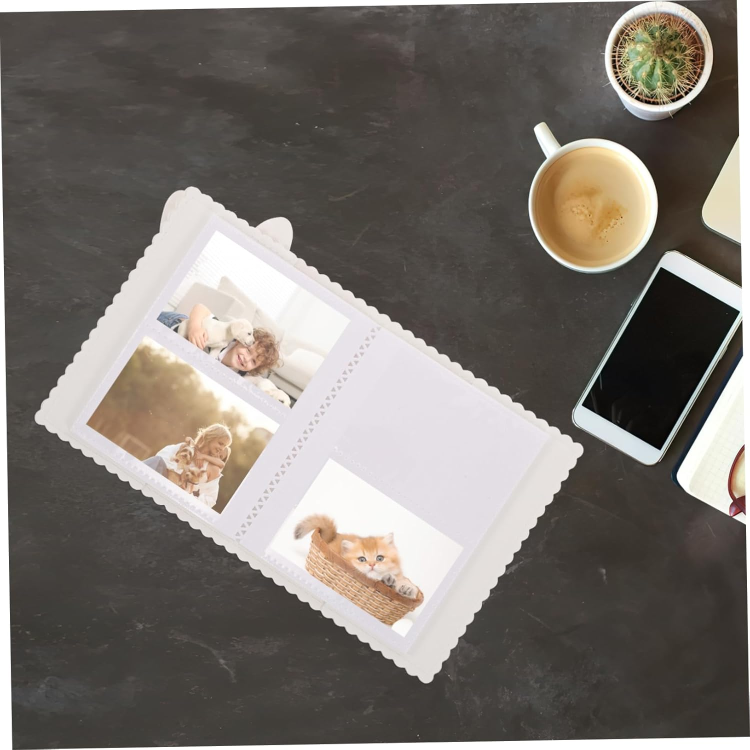 Adorable Bunny Mini Photo Album Small Card Album for Pictures Compact Scrapbook for Family Memories Durable Design Versatile Keepsake image number 6